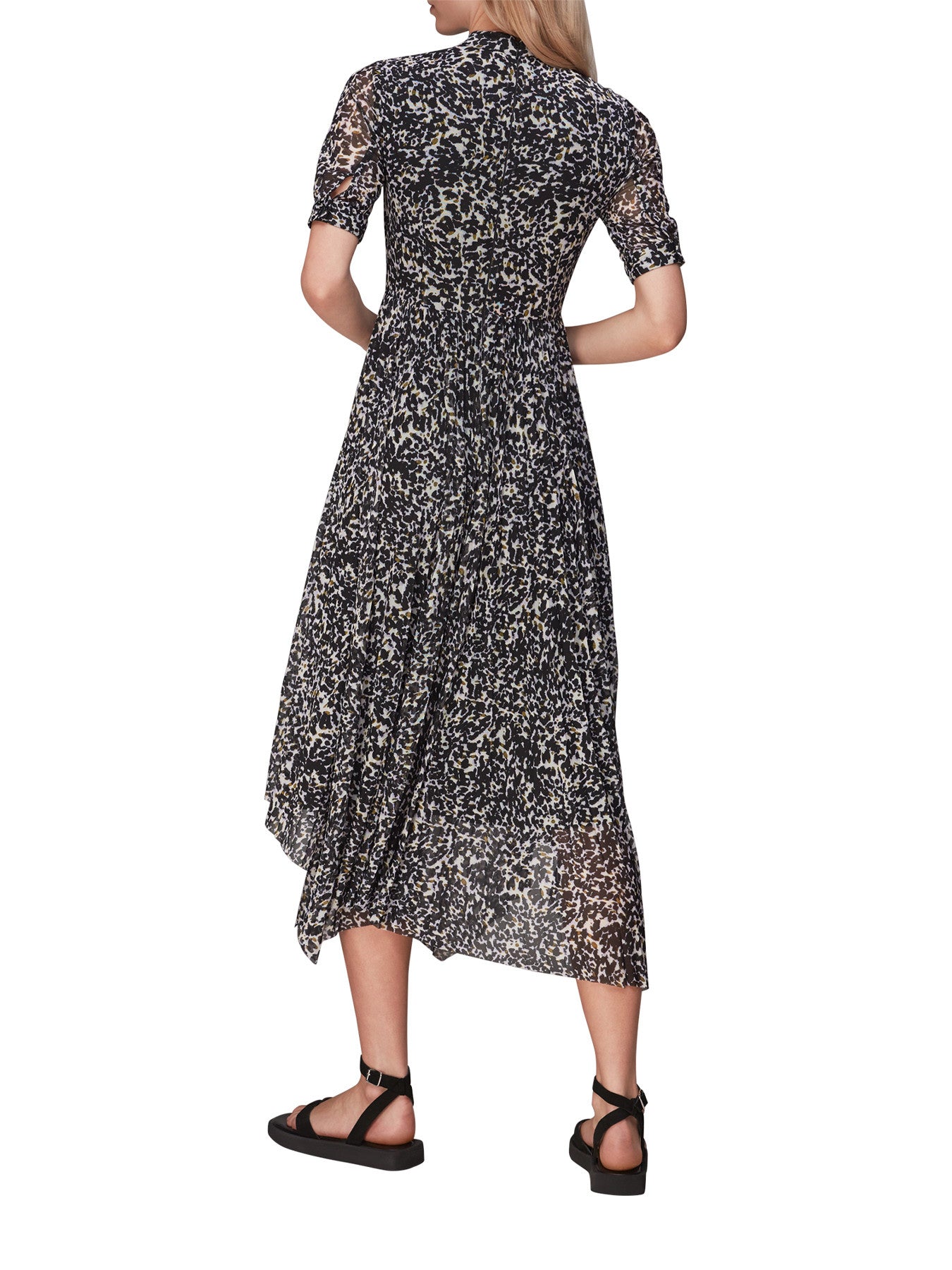 Smudge Cheetah Mesh Dress