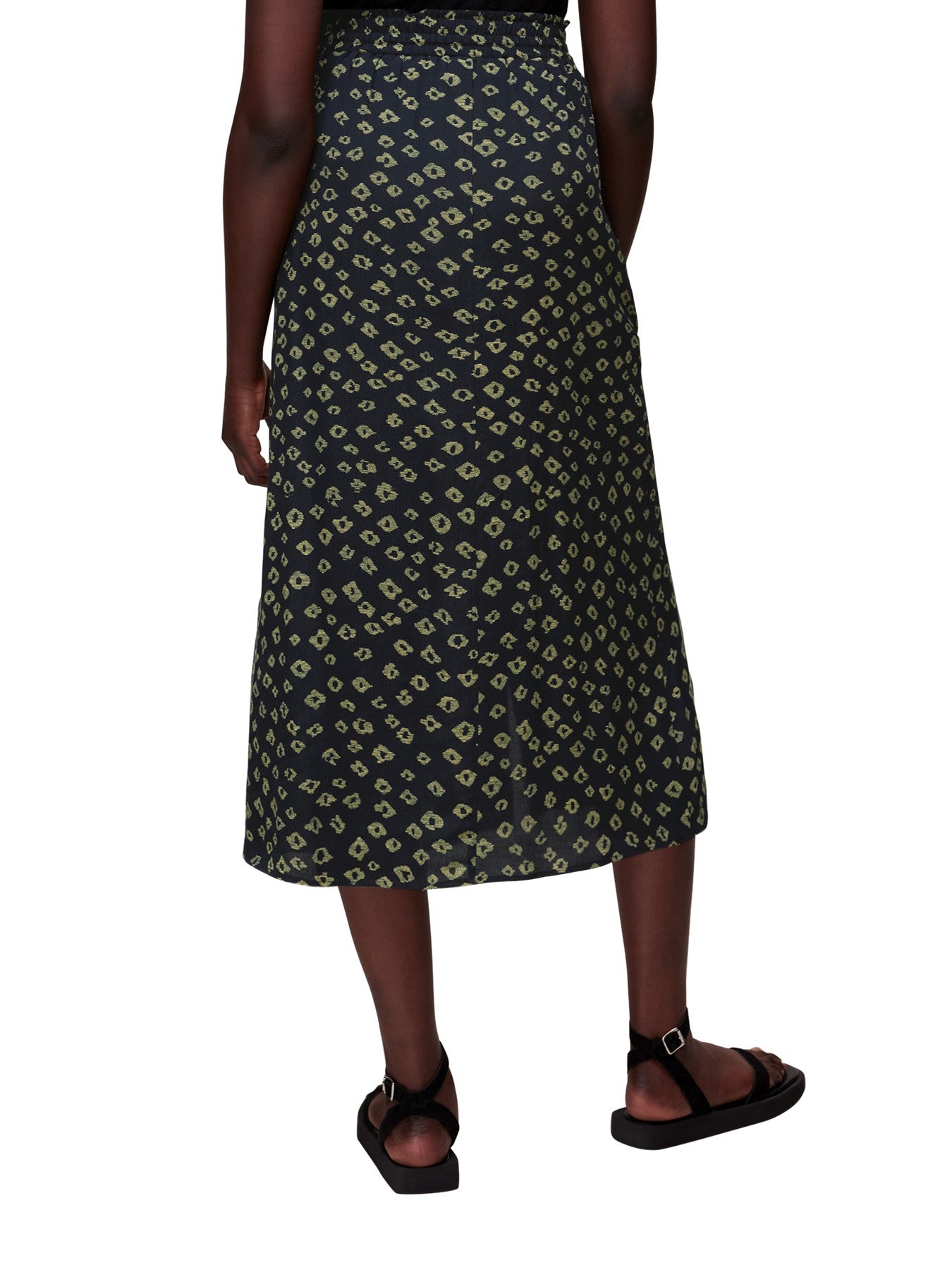 Abstract Gem Print Skirt