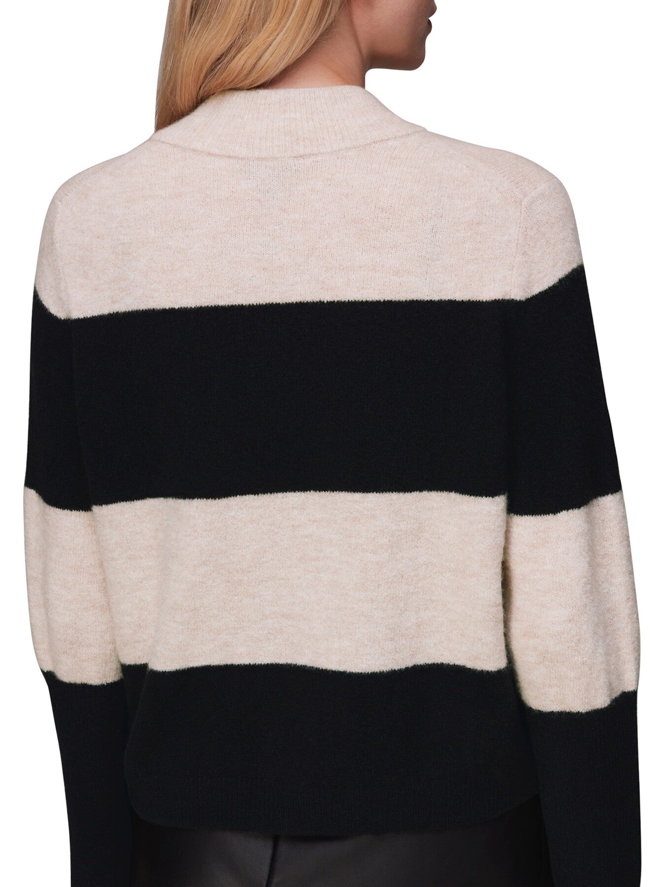Stripe Button Neck Jumper
