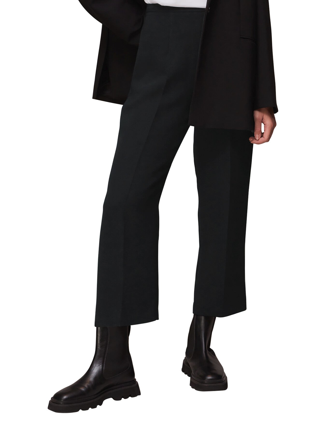 Wide Leg Cropped Trouser