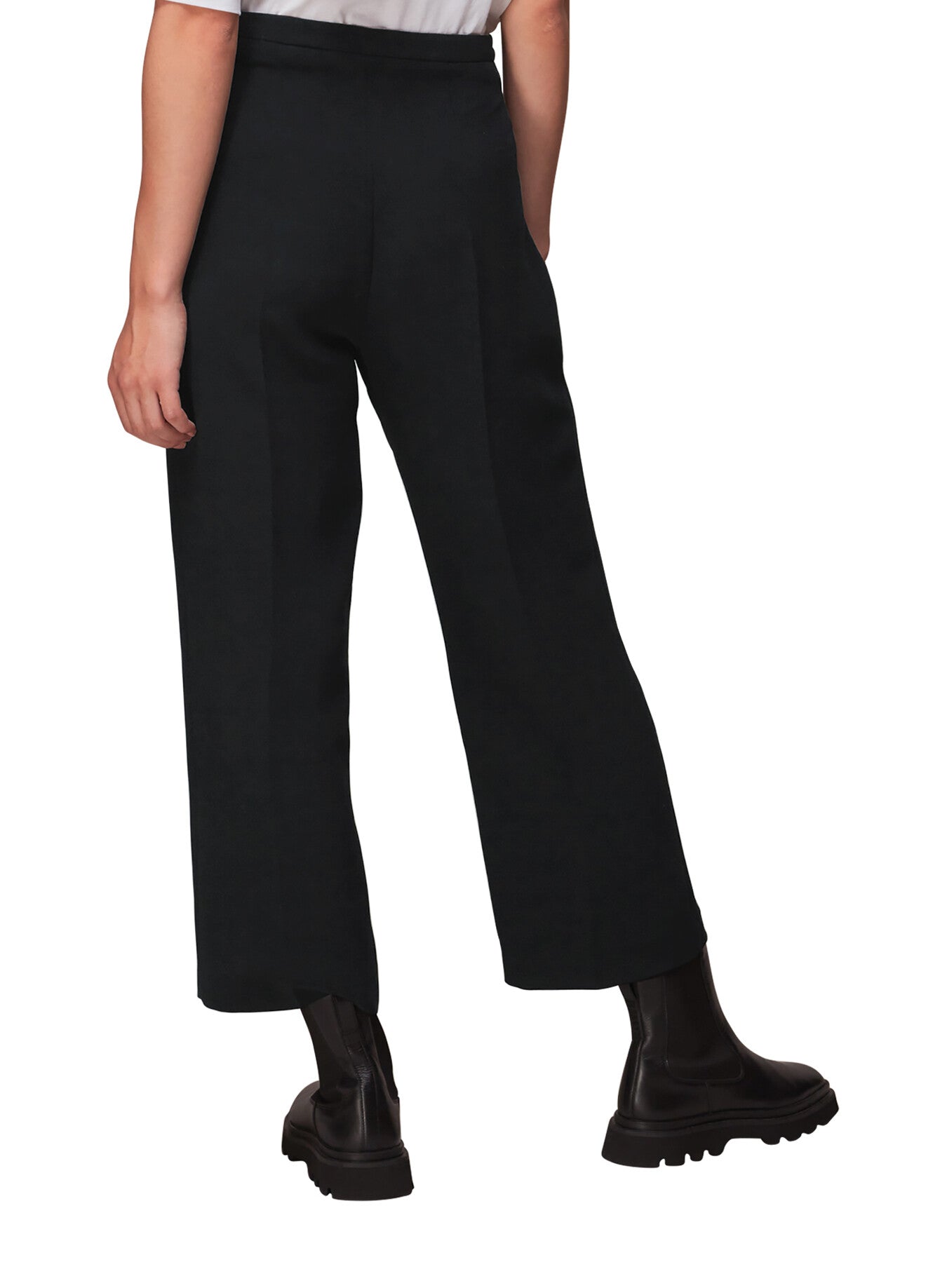 Wide Leg Cropped Trouser