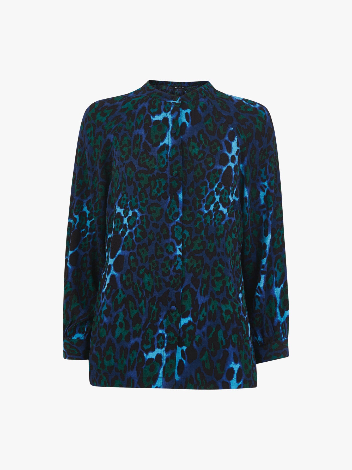Night Cat Print Raglan Shirt