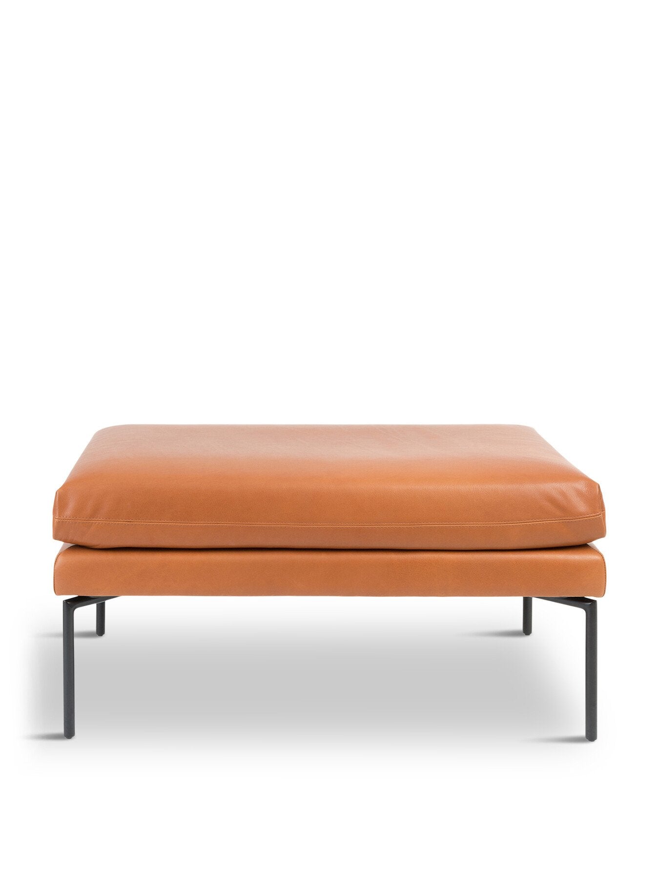 Matera Ottoman Daino Leather Treacle