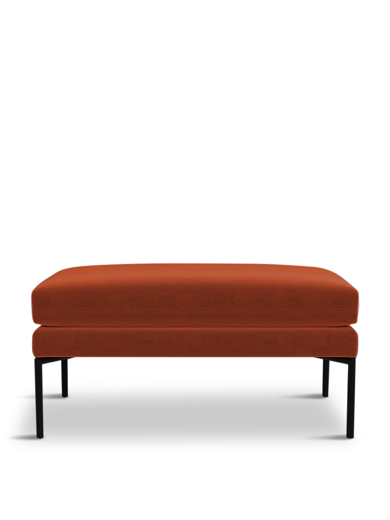 Matera Ottoman Nobilis Velvet Rust