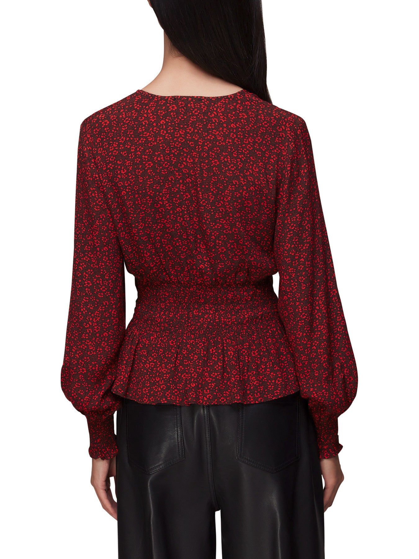 Pansy Dot Jenny Peplum Top