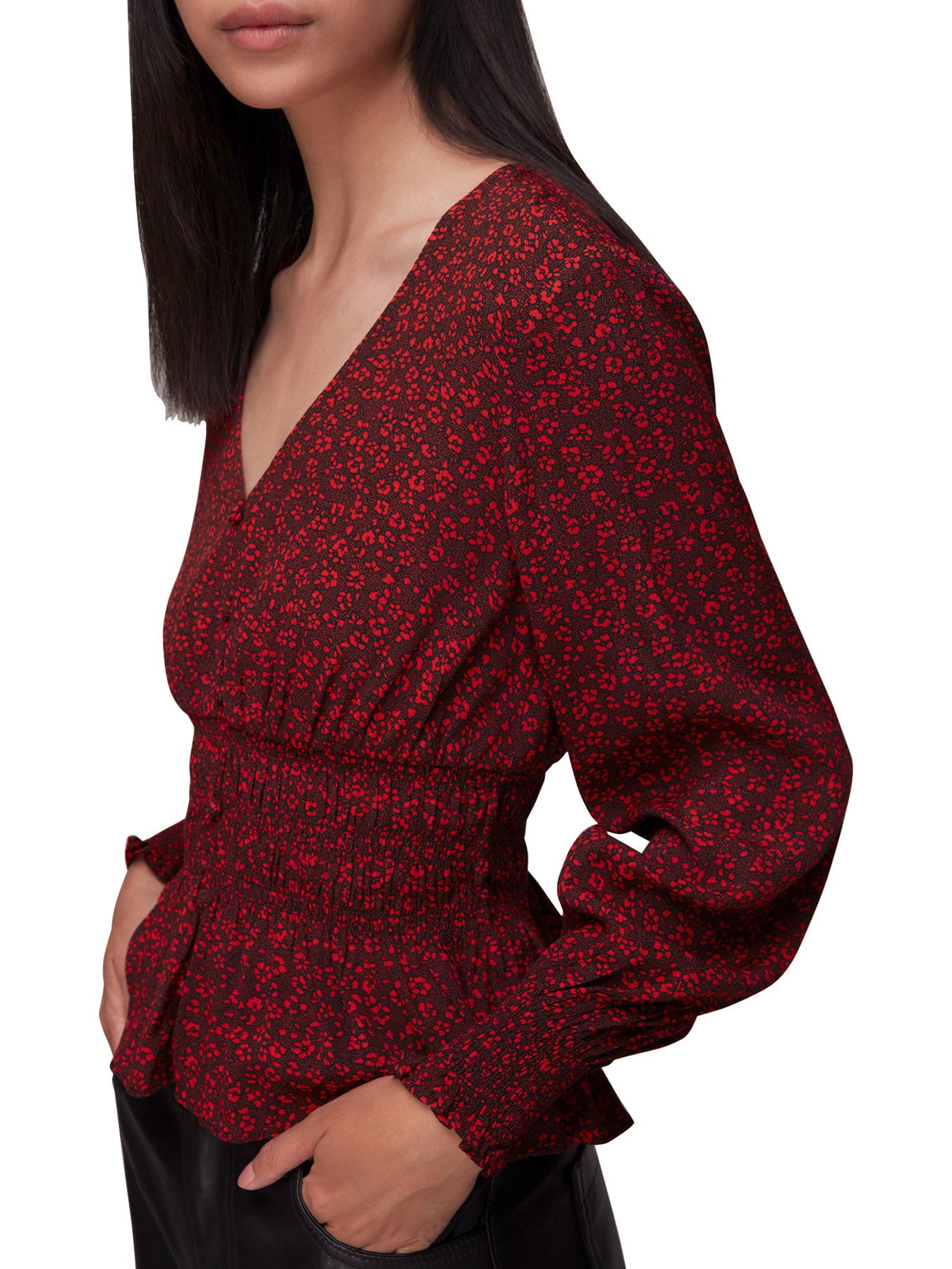 Pansy Dot Jenny Peplum Top