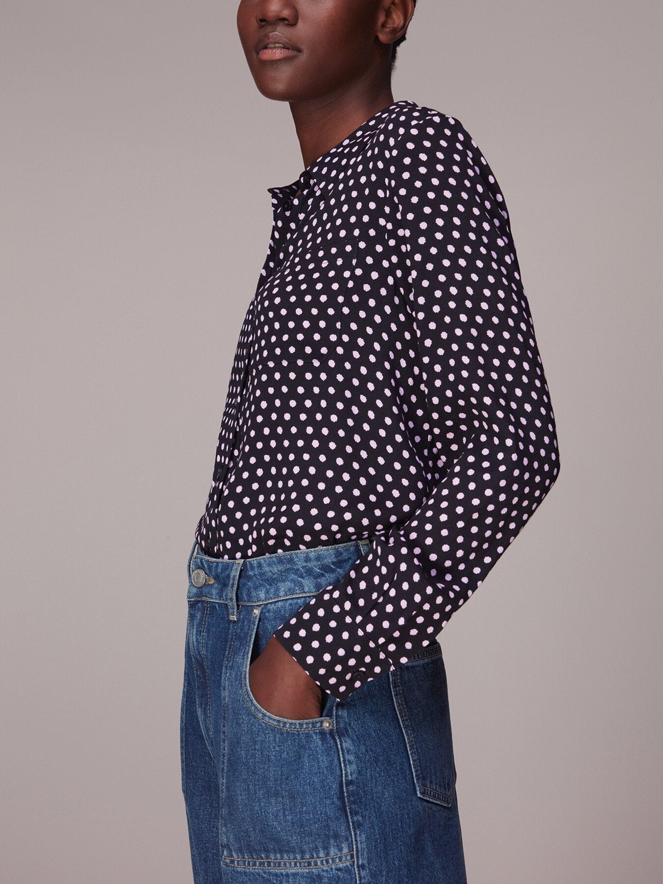 Dotted Spot Print Shirt