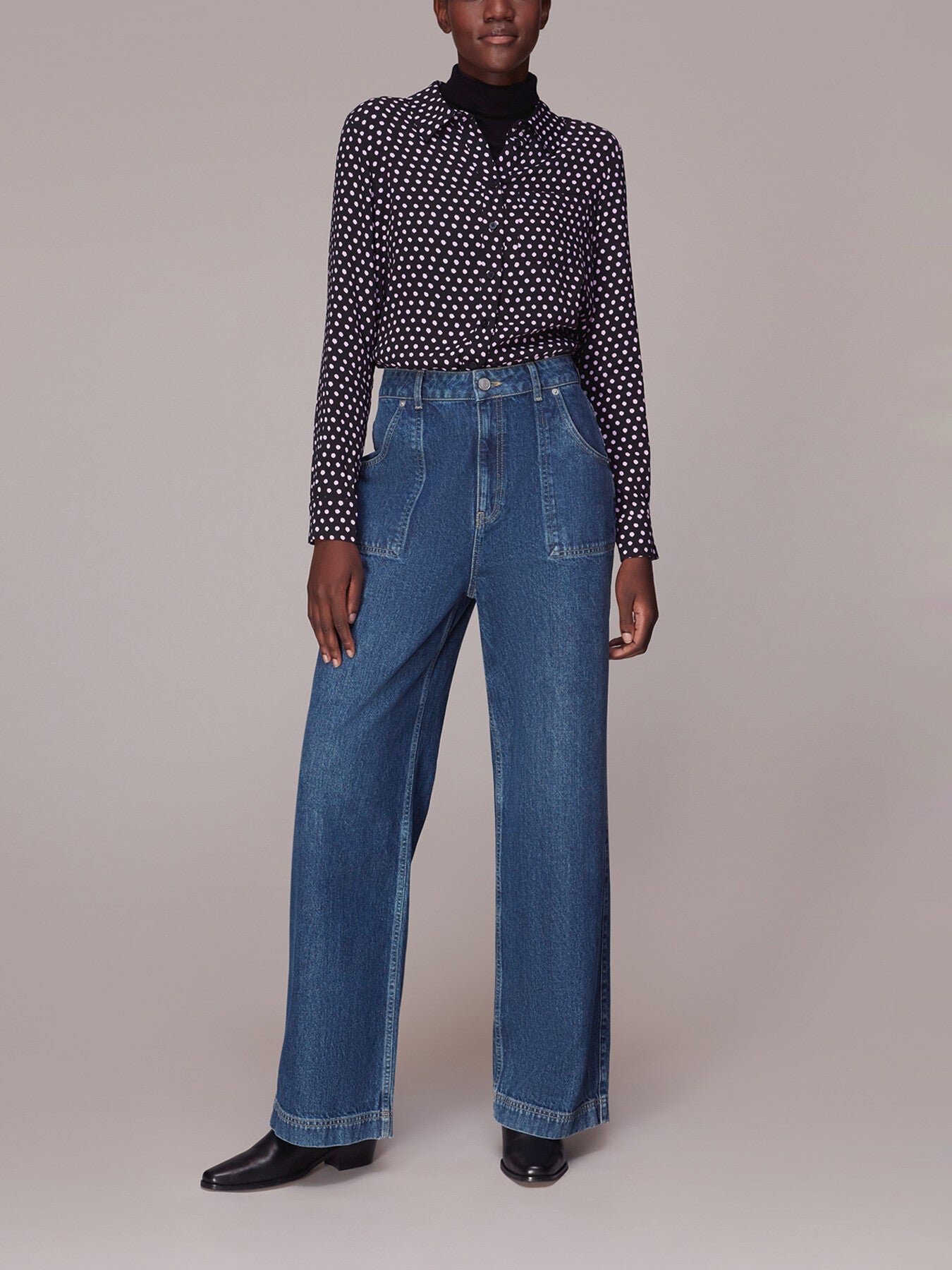 Dotted Spot Print Shirt