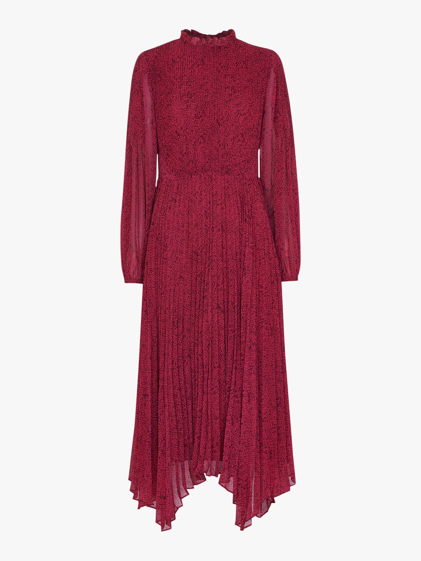 Abstract Snake Plisse Dress