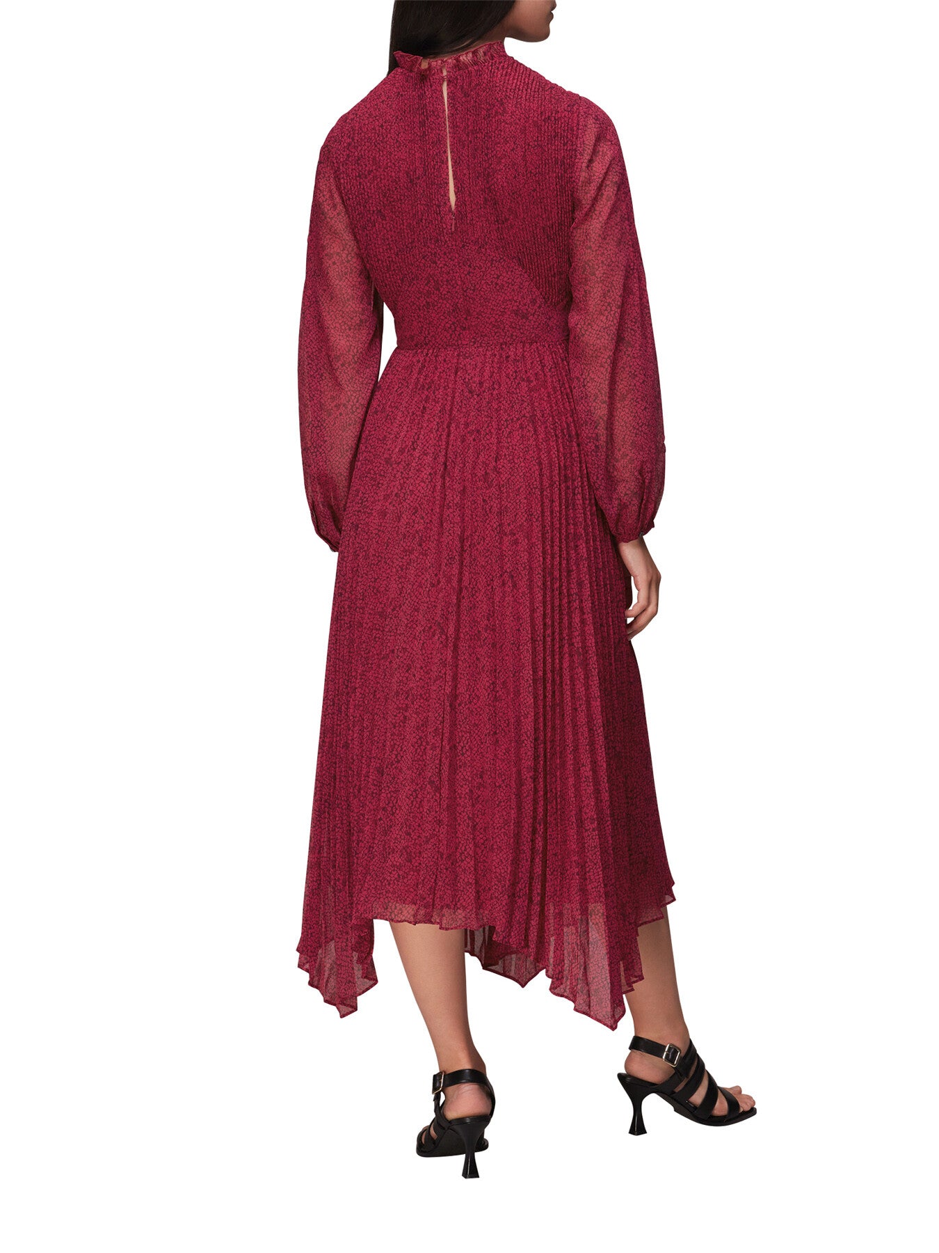 Abstract Snake Plisse Dress