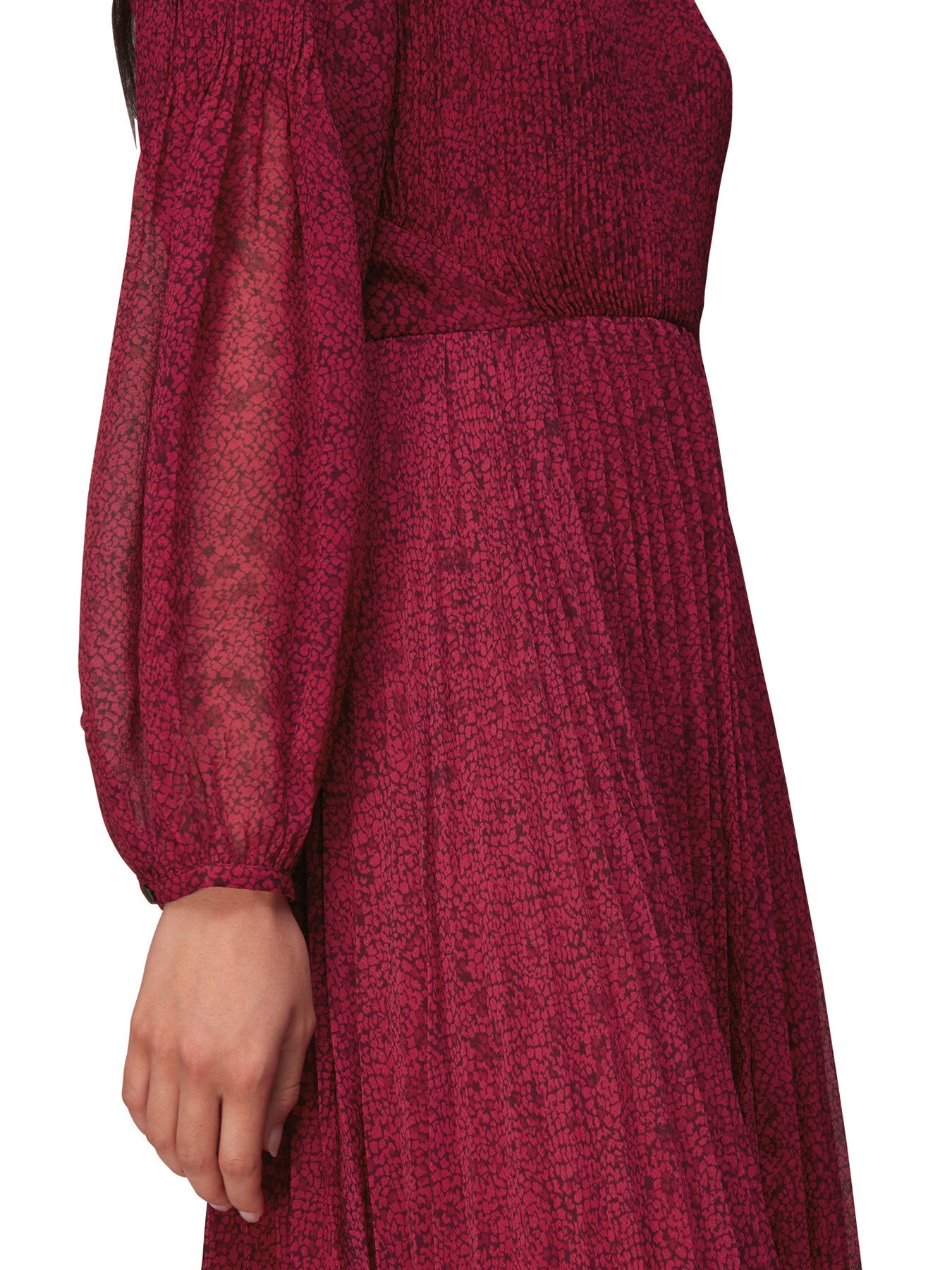 Abstract Snake Plisse Dress