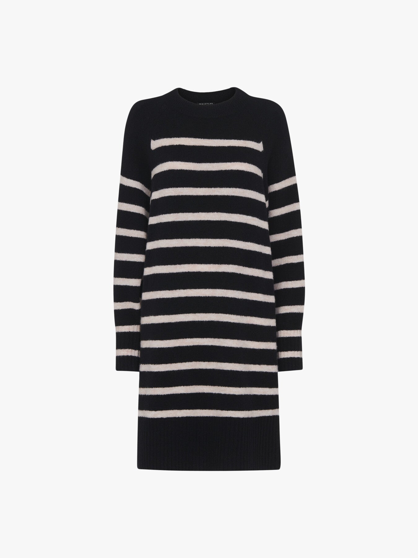 Stripe Crew Neck Knit Dress