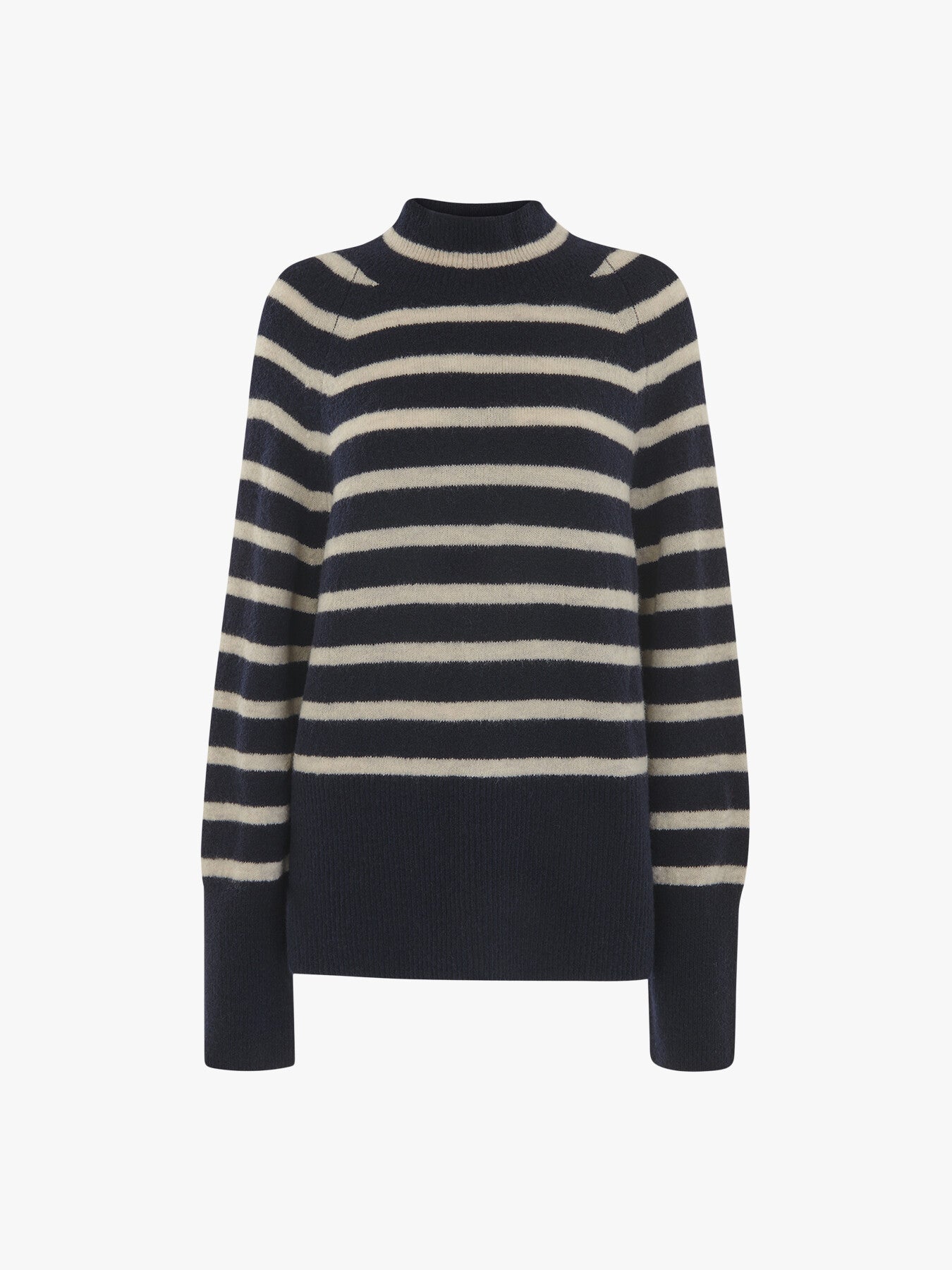 Stripe Funnel Neck Jumper