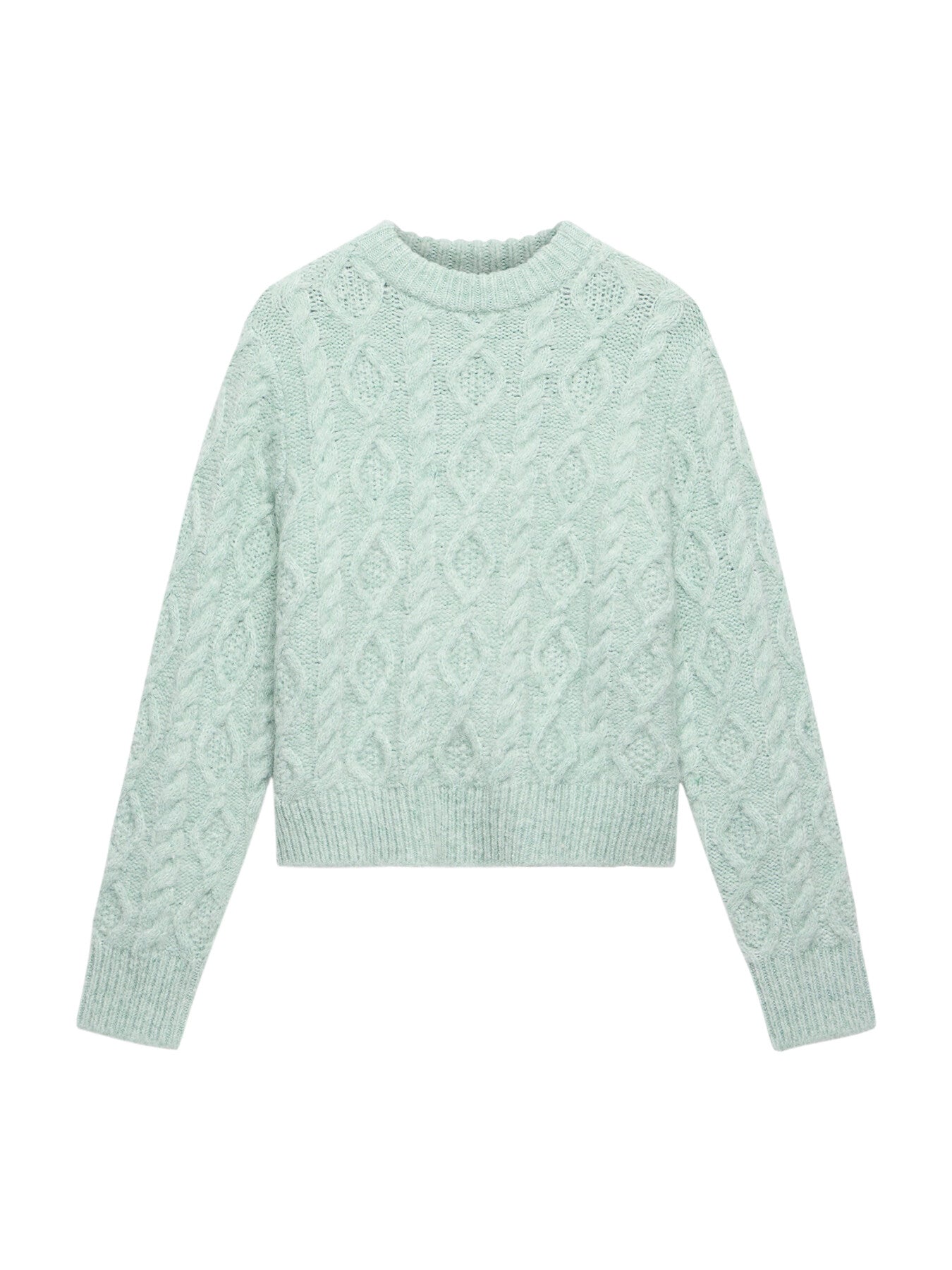 Green Cable Knit Jumper