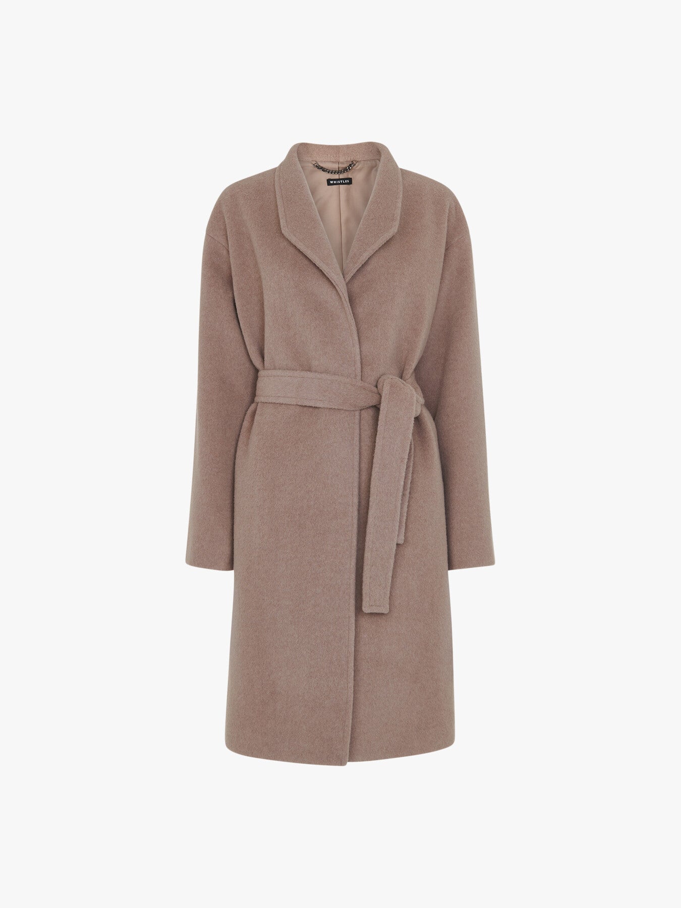 Clara Funnel Neck Wool Coat