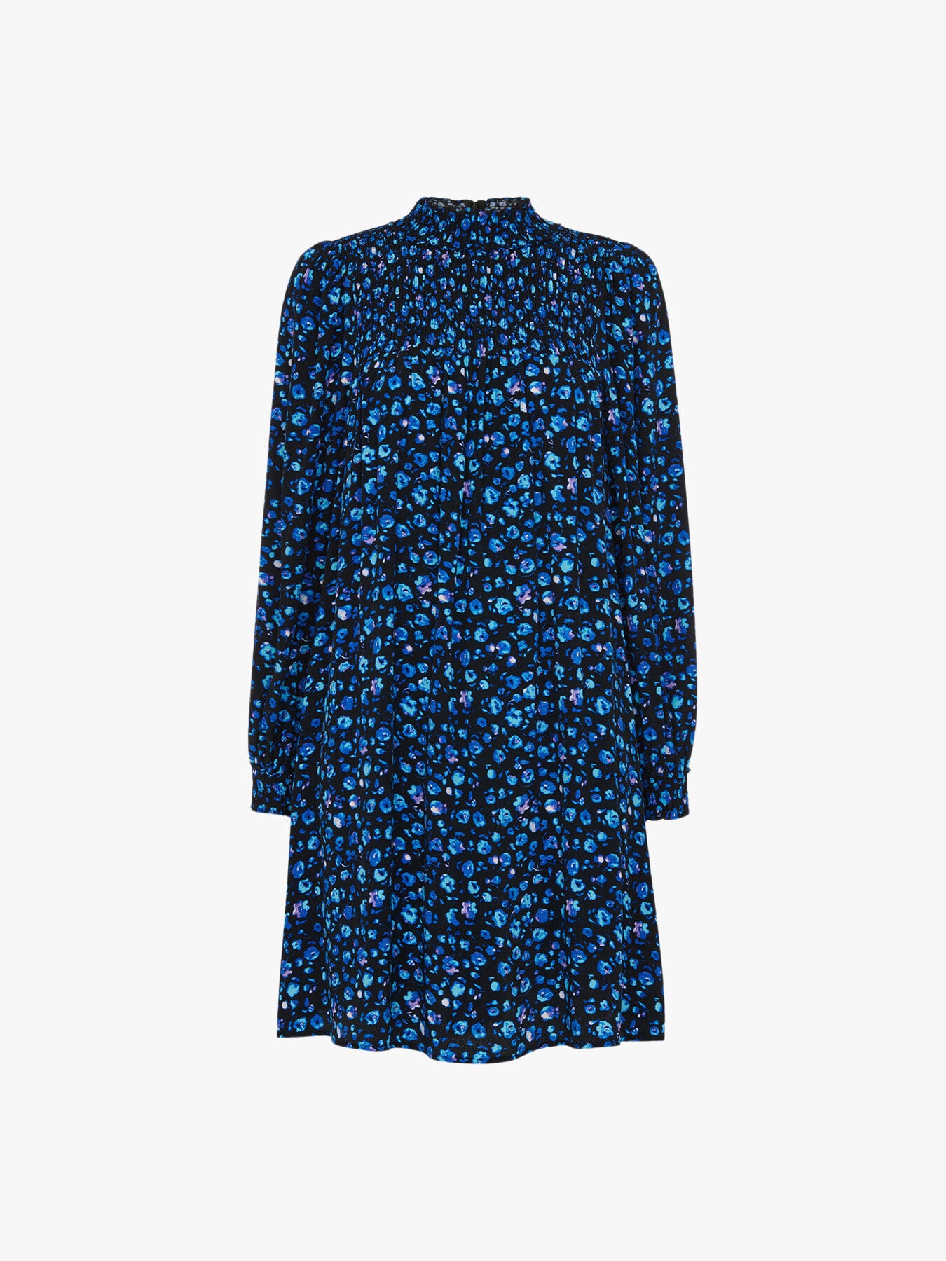 Blurred Floral Trapeze Dress