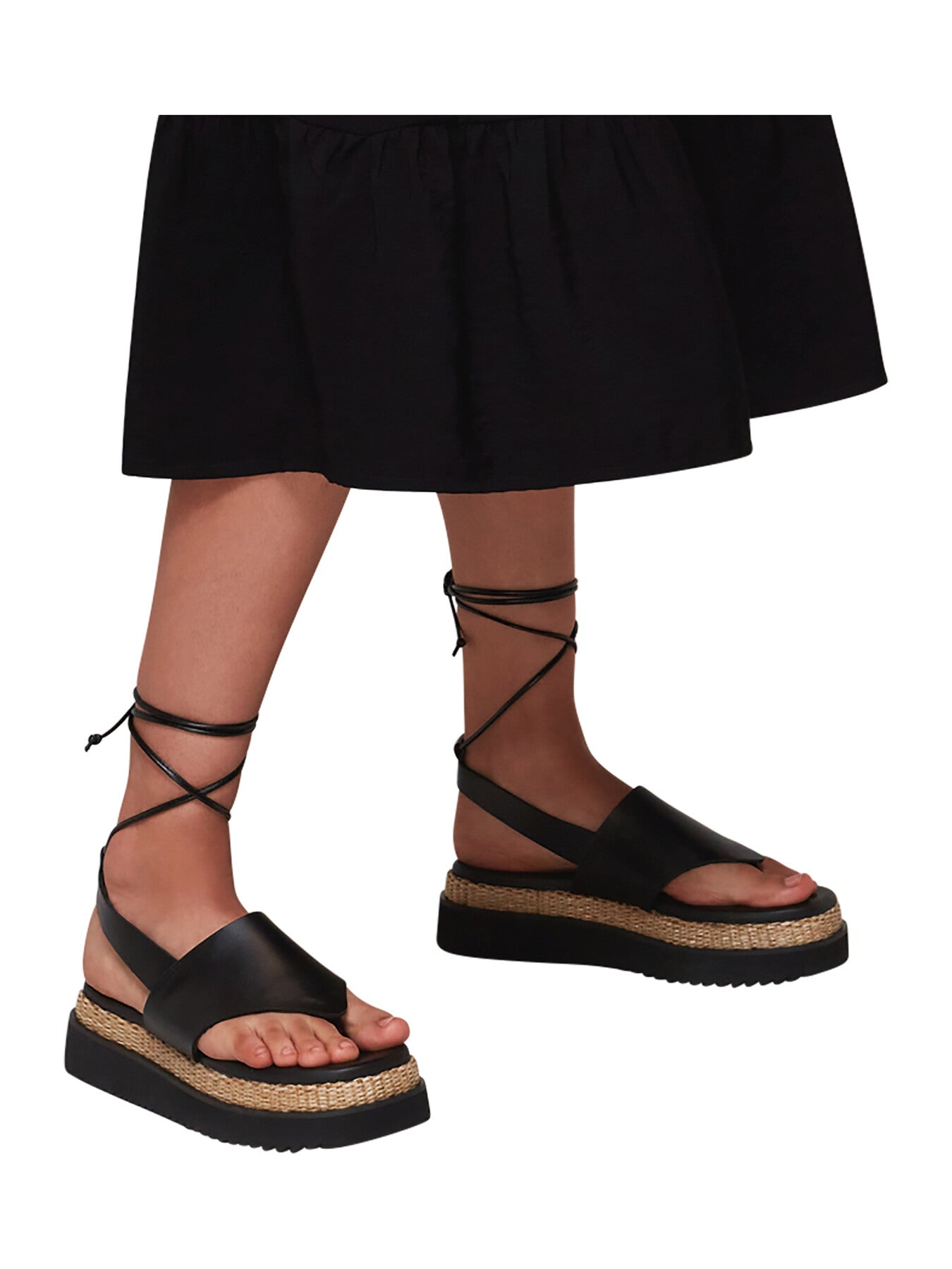 Lia Raffia Platform Sandal
