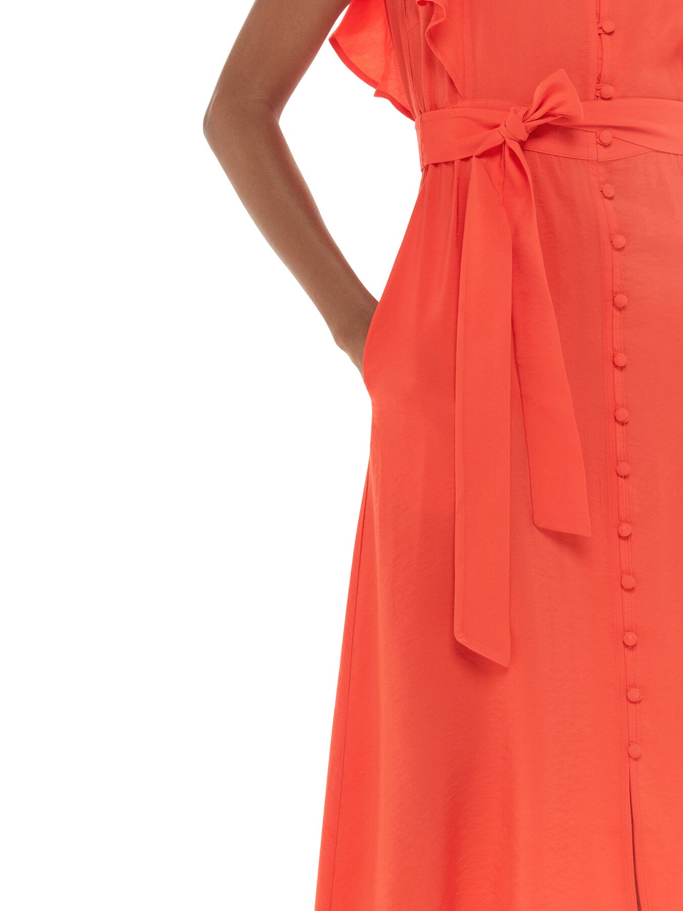 Sophie Frill Sleeve Midi Dress