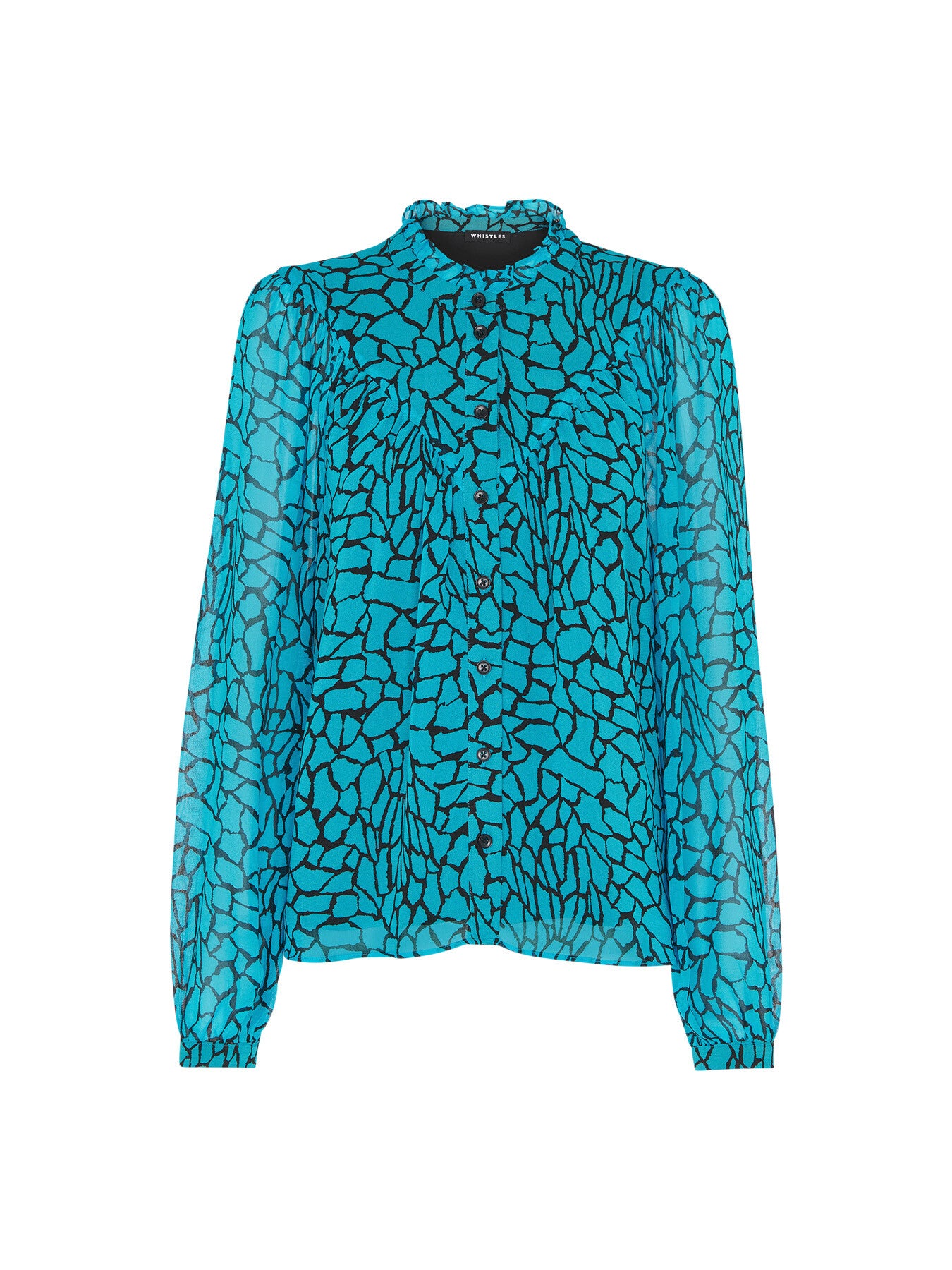 Terrazzo Button Front Blouse