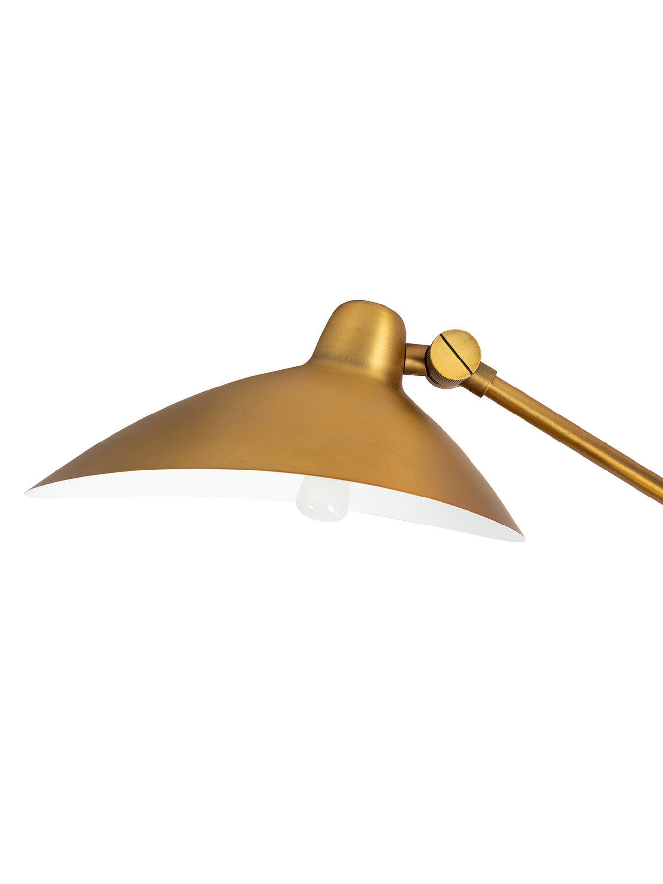 Milton Swing Arm Wall Light Brass