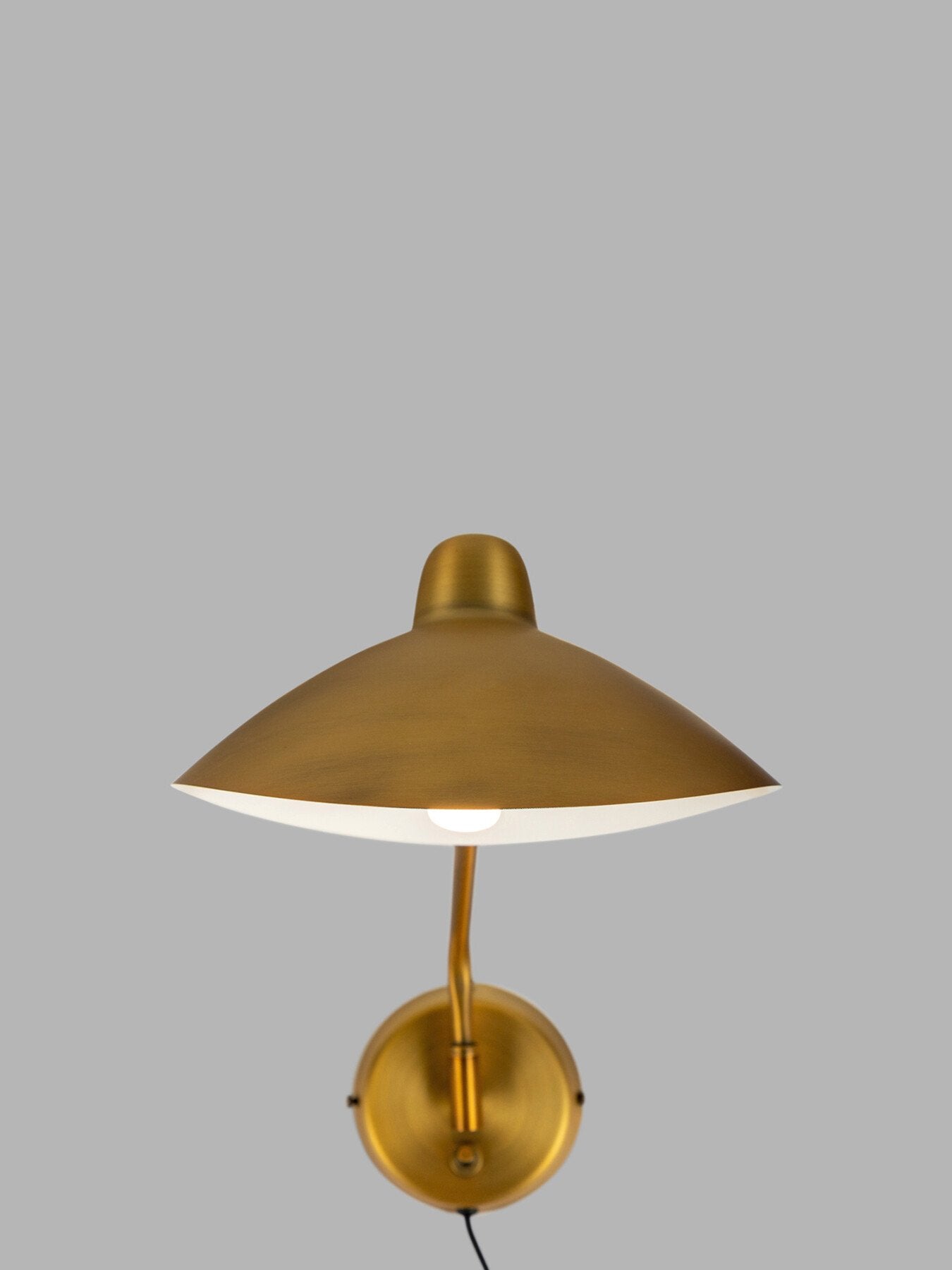 Milton Swing Arm Wall Light Brass
