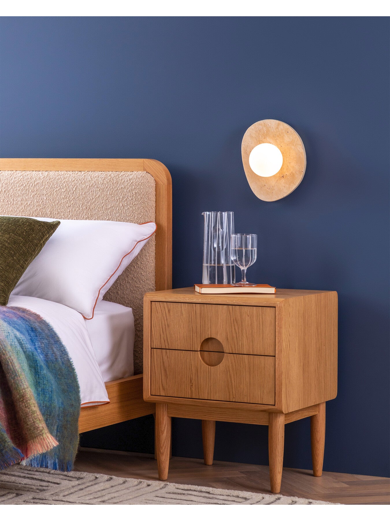 Element Travertine Stone Wall Light IP44