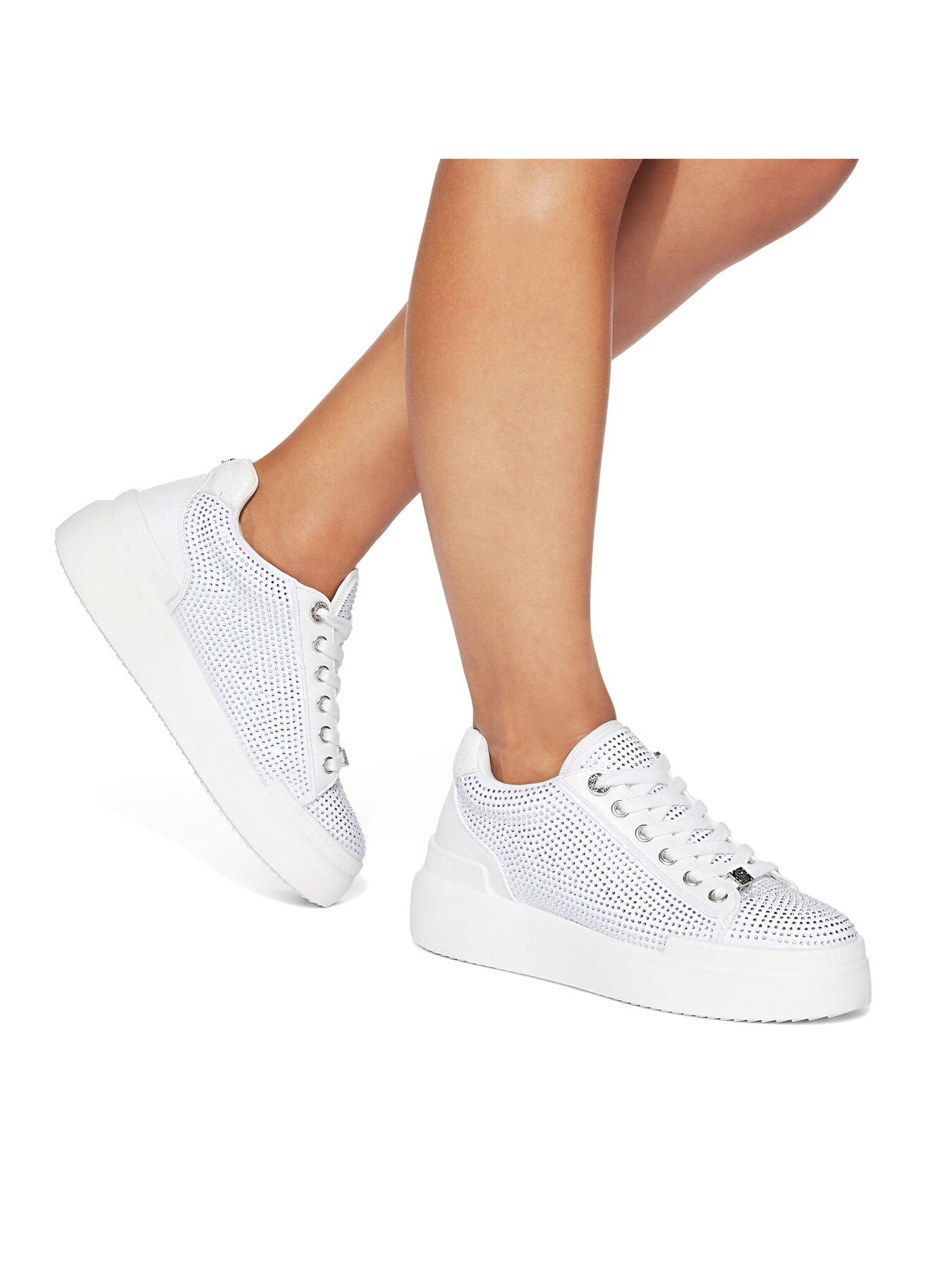 Lilia Fabric Lace Up Trainers