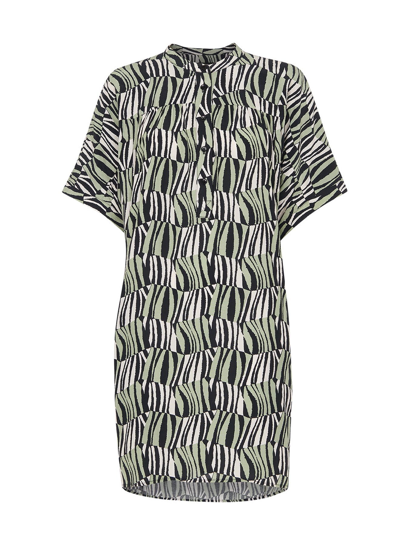 Checkerboard Tiger Print Dress