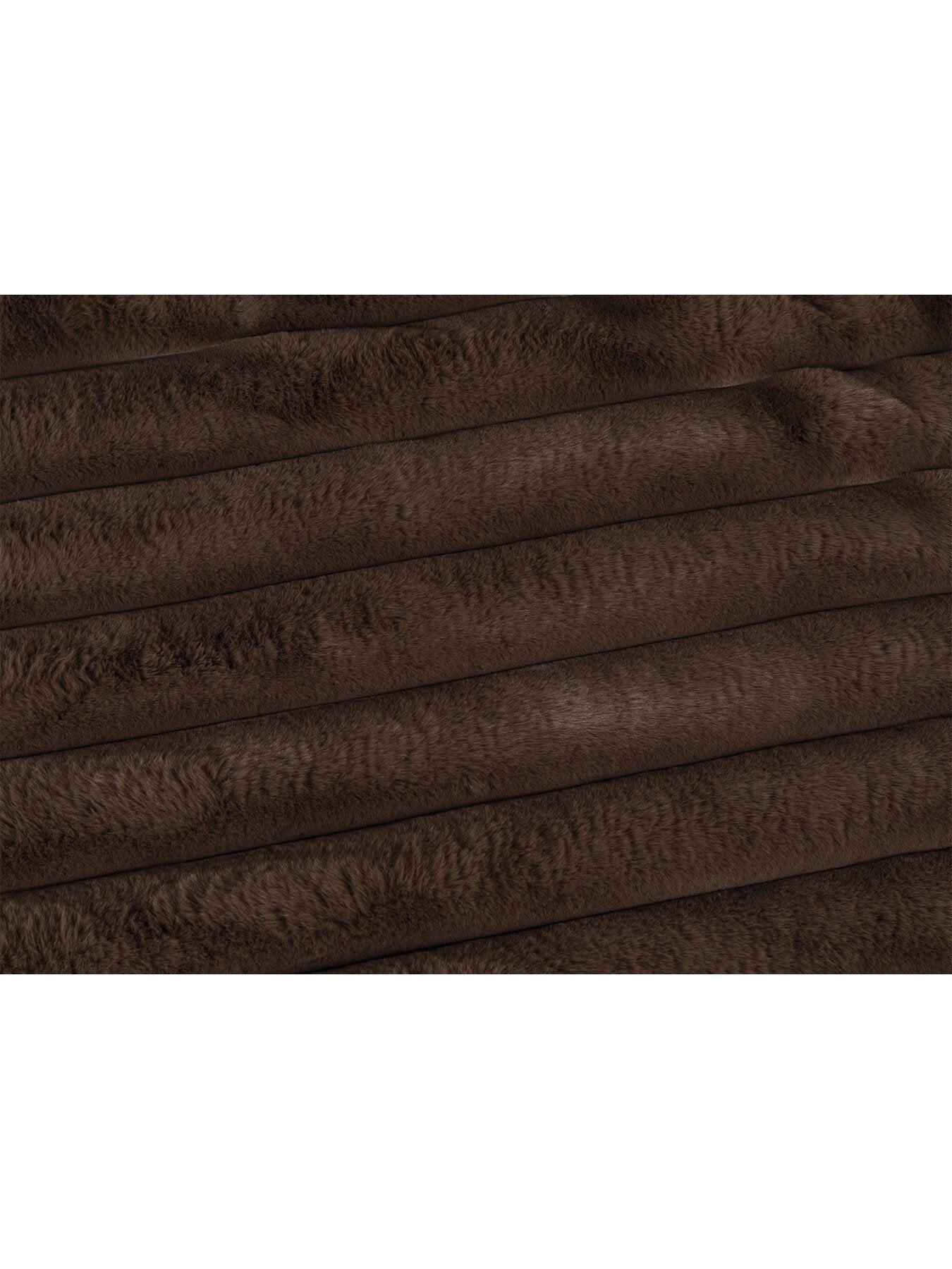 chunky cord faux fur throw mocha 150 x 220
