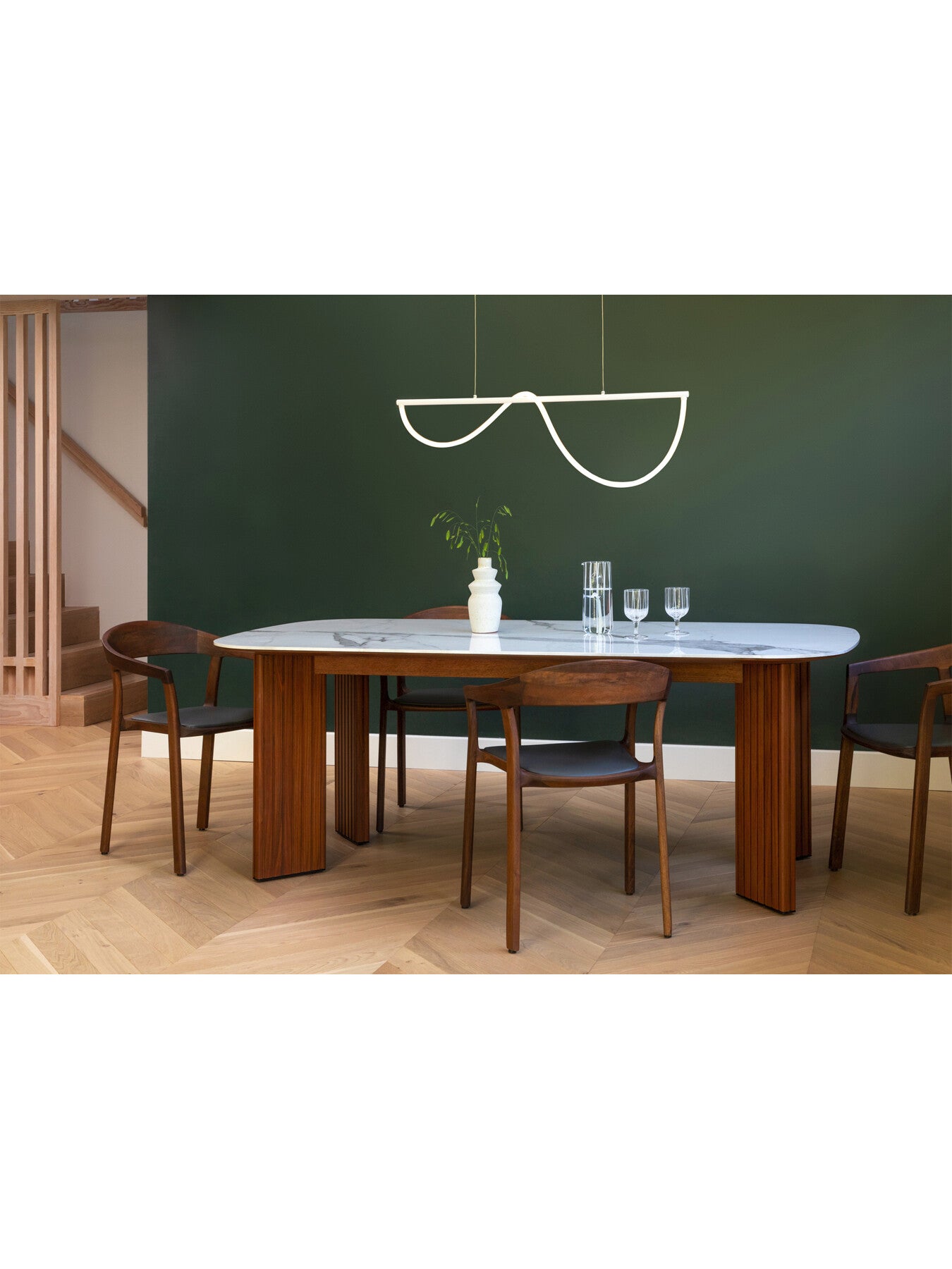 Riga Dining Table White Ceramic