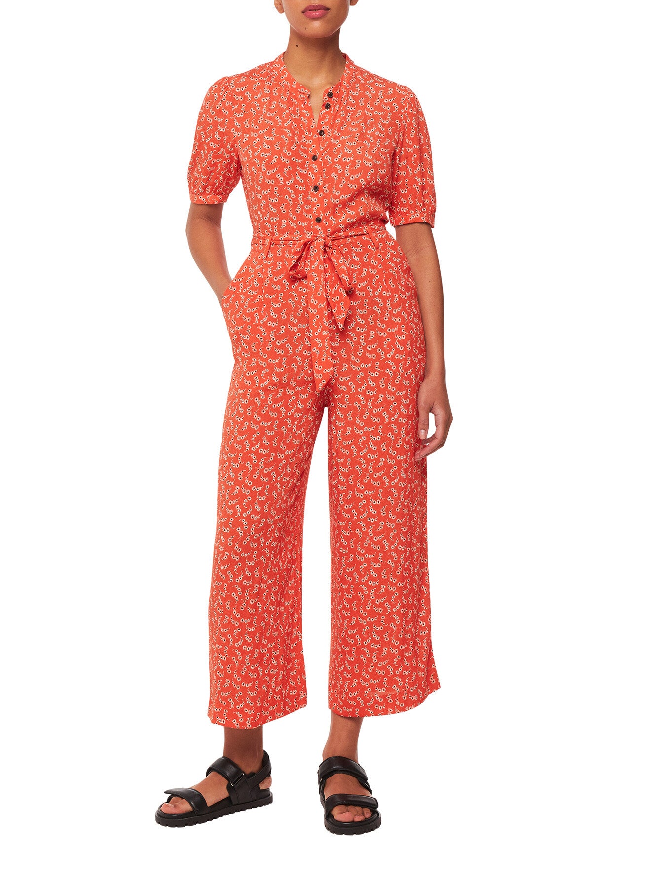 Micro Floral Jumpsuit