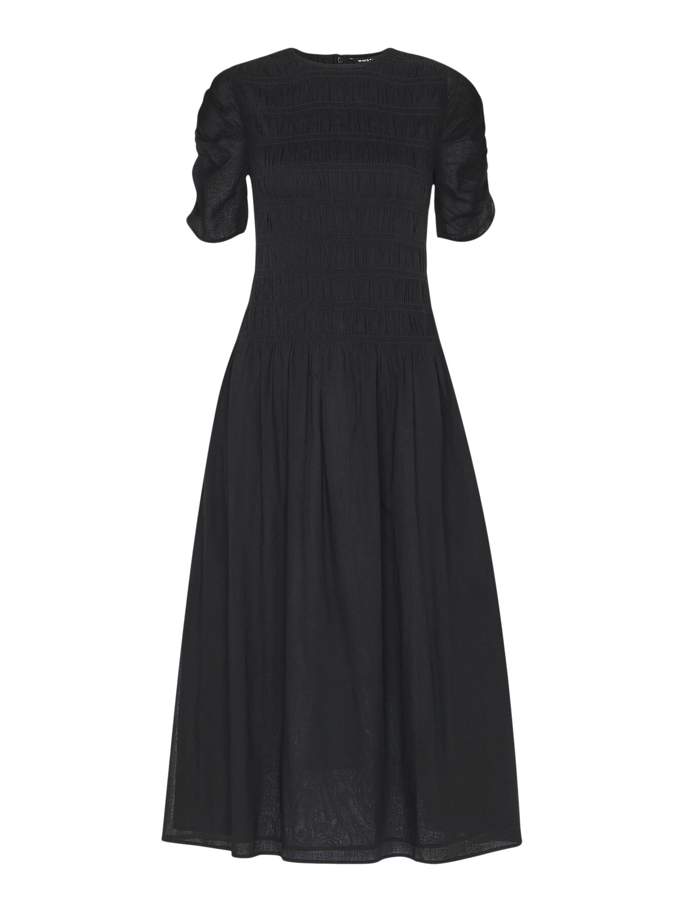 Black Avery Smocked Dress