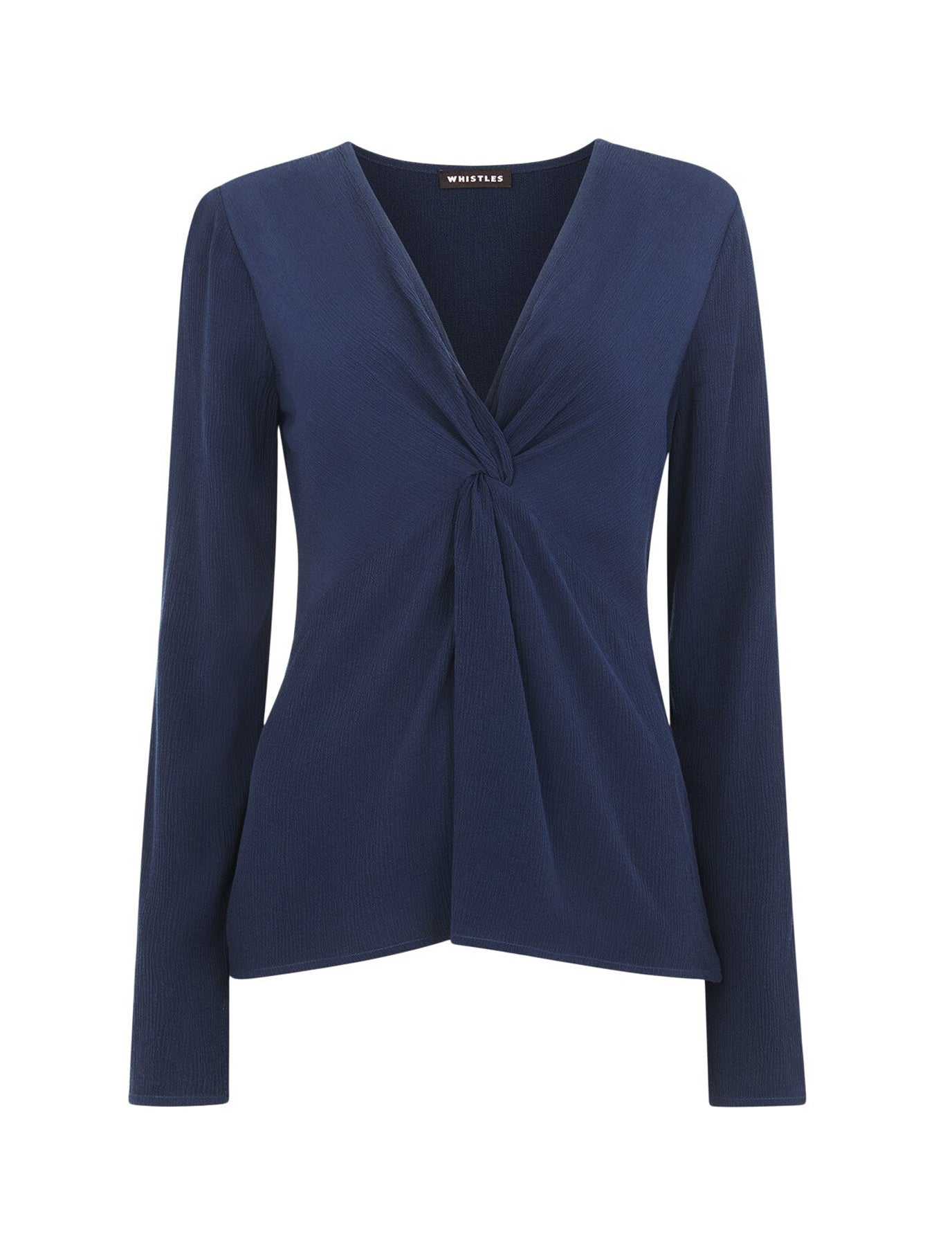 Twist Front Textured Top