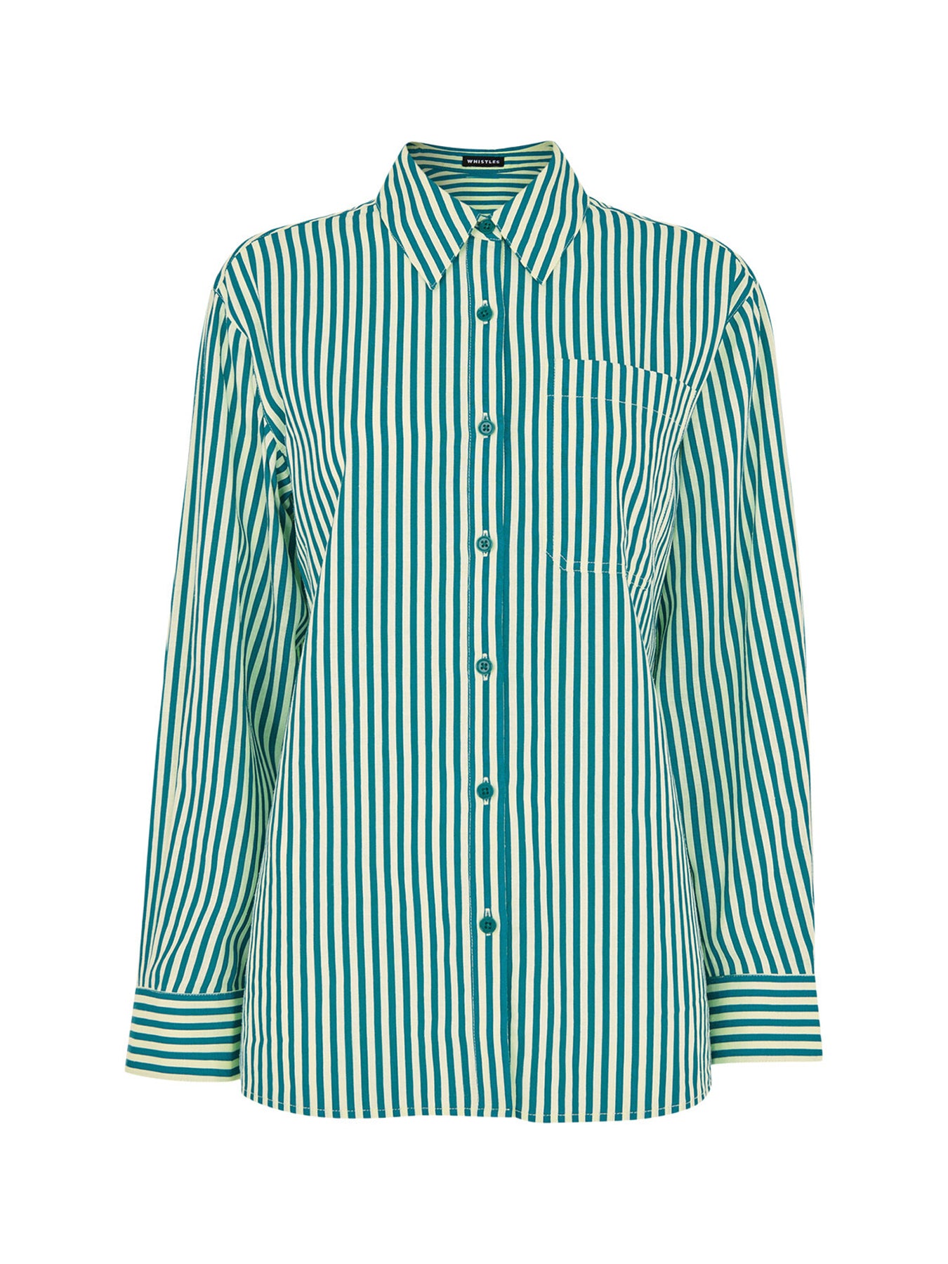Stripe Linen Blend Shirt