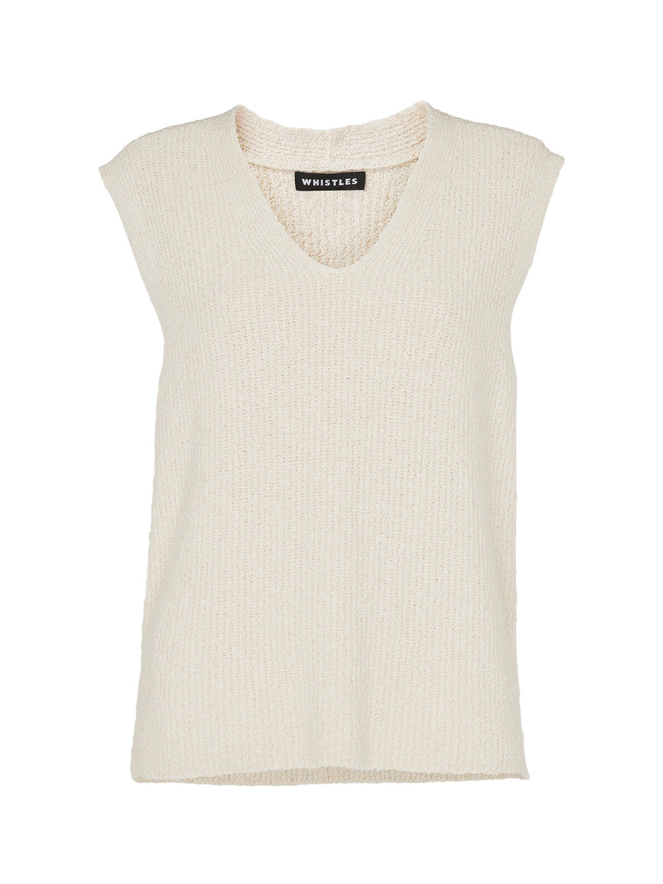 Cotton Textured V Neck Tank