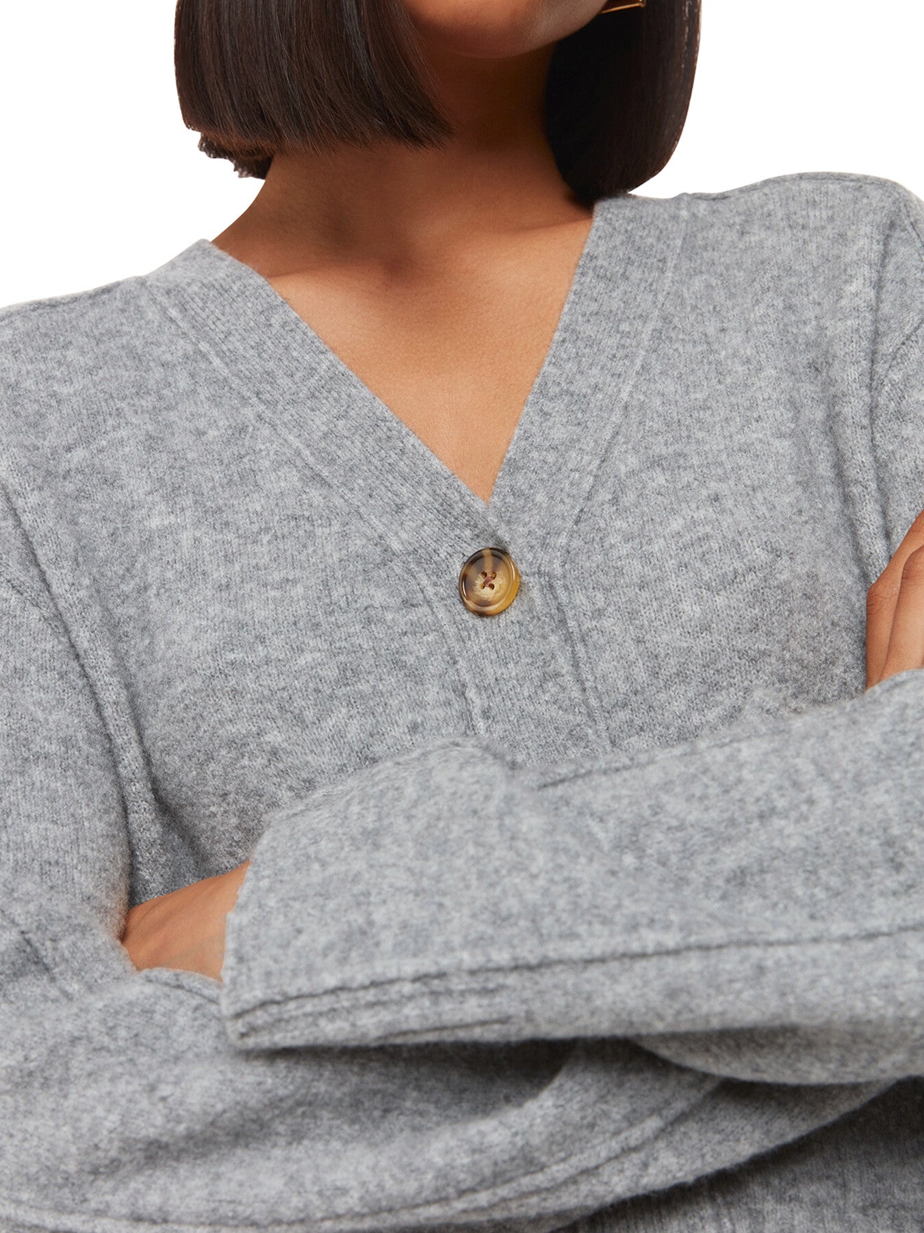 Wool Mix Pocket Cardigan