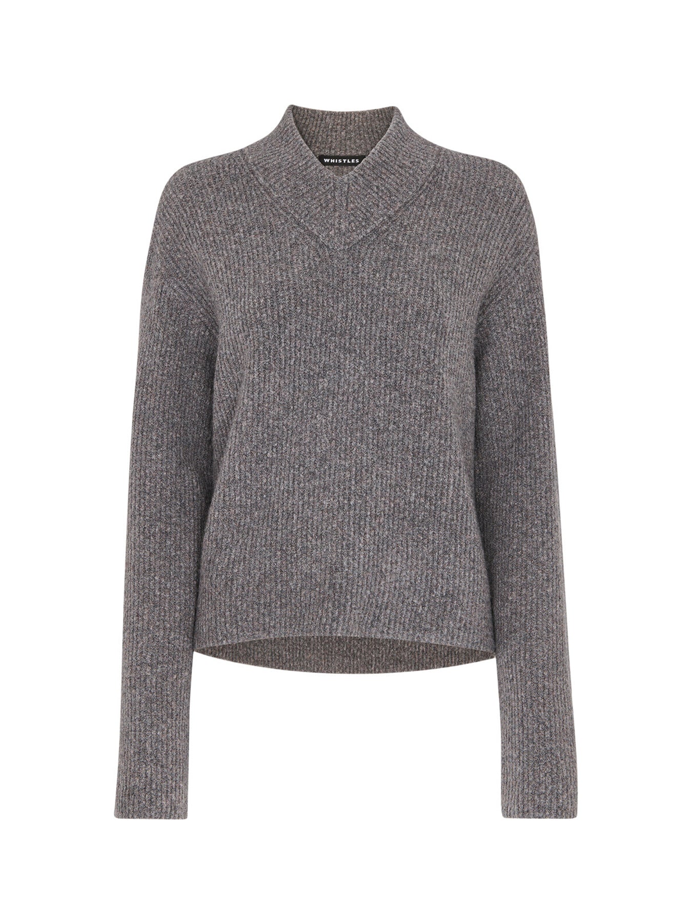 V Neck Wool Mix Knit