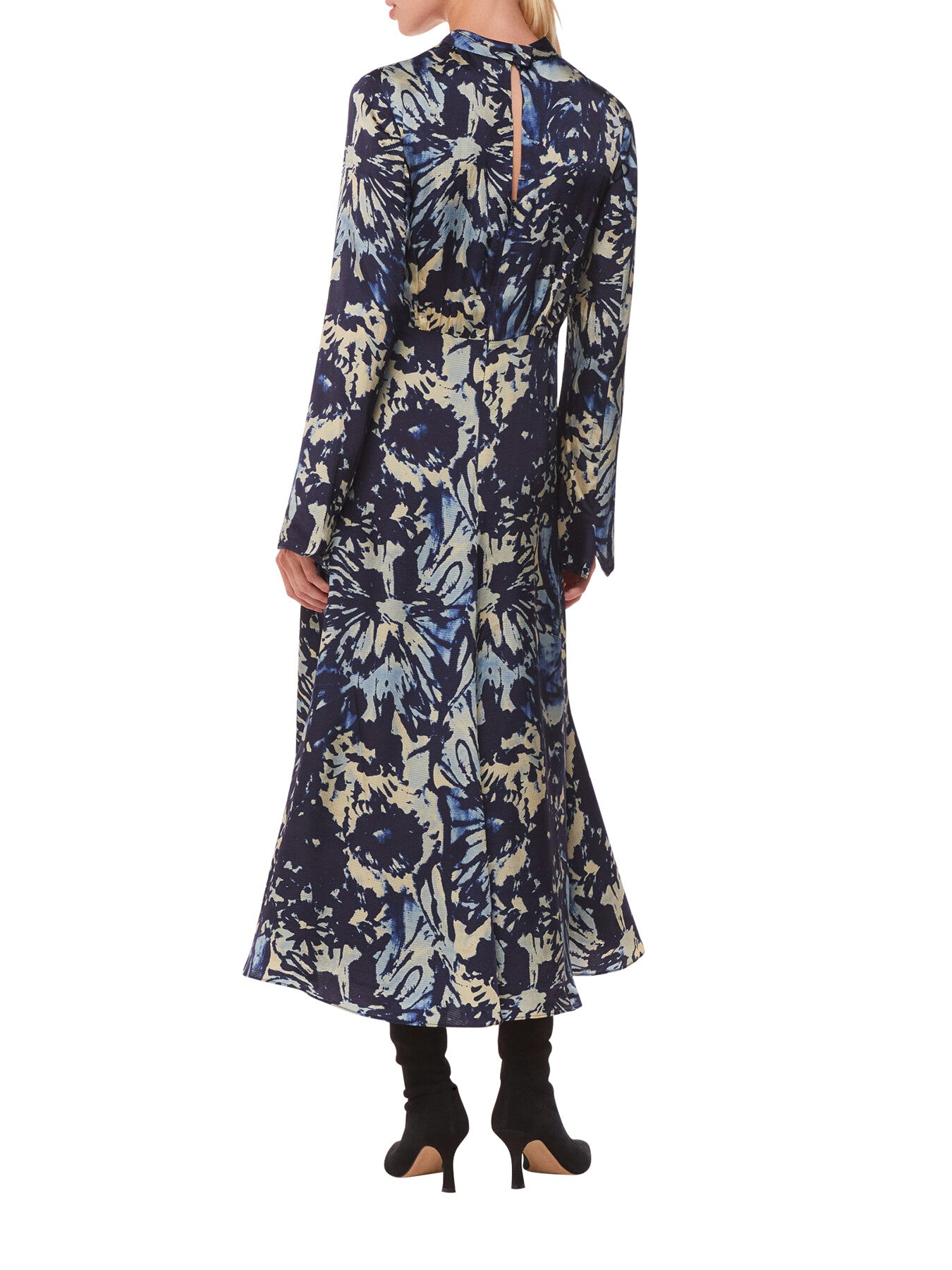 Dazzled Floral Satin Dress