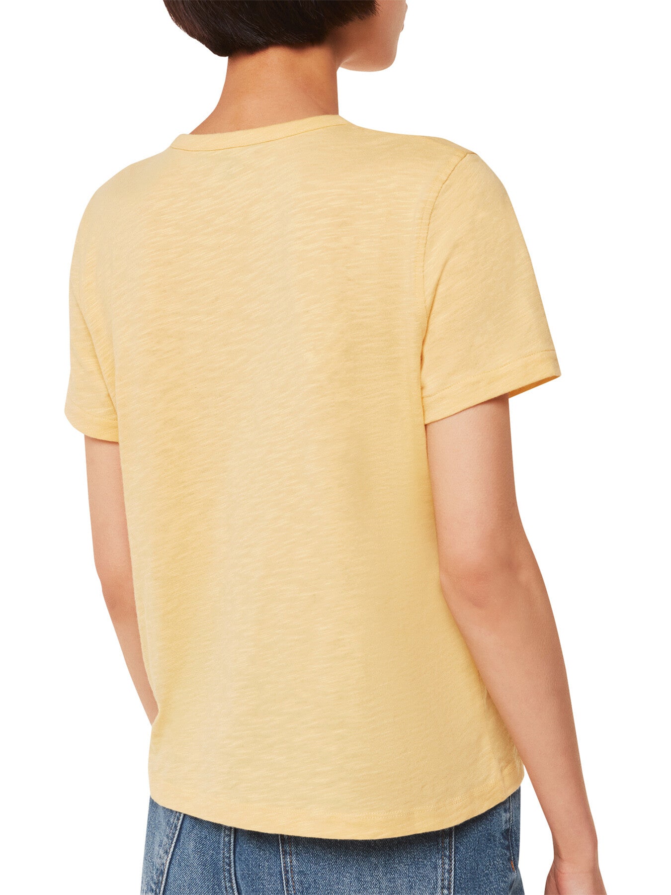 Isla Round Neck Button Tee