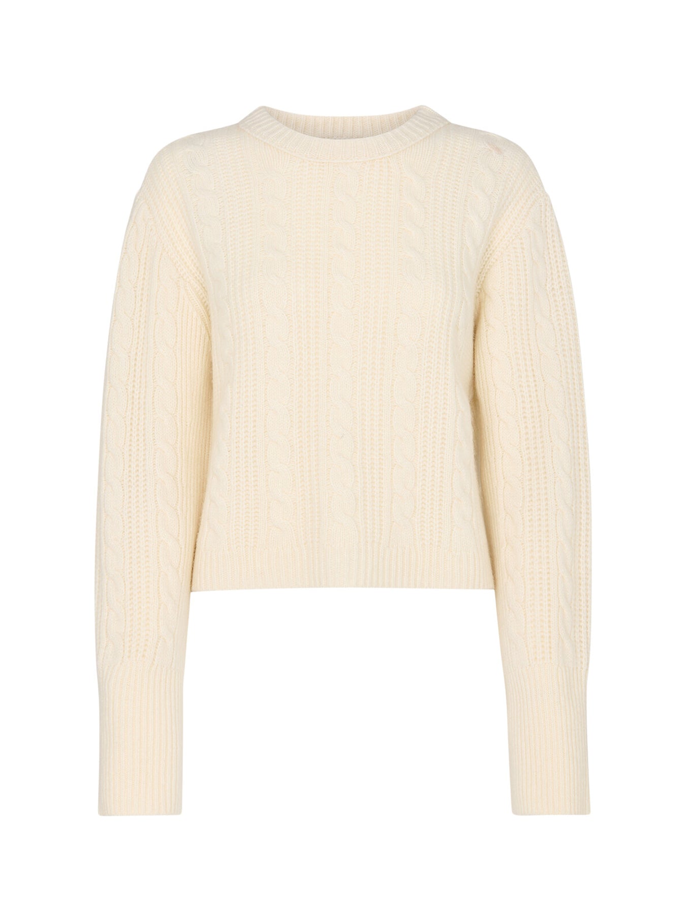 Cable Detail Crew Neck Knit