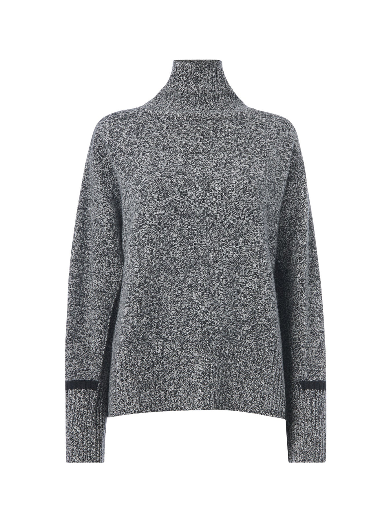 Wool Fleck Roll Neck Knit