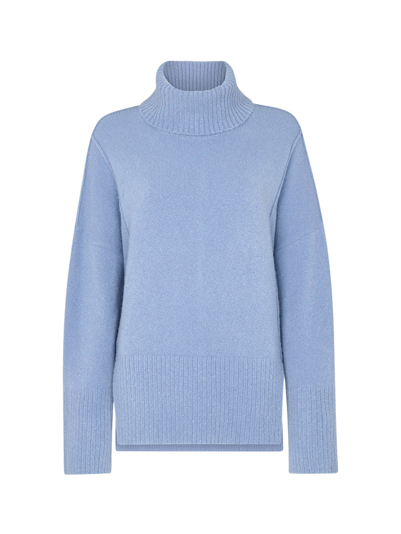Wool Mix Roll Neck Knit