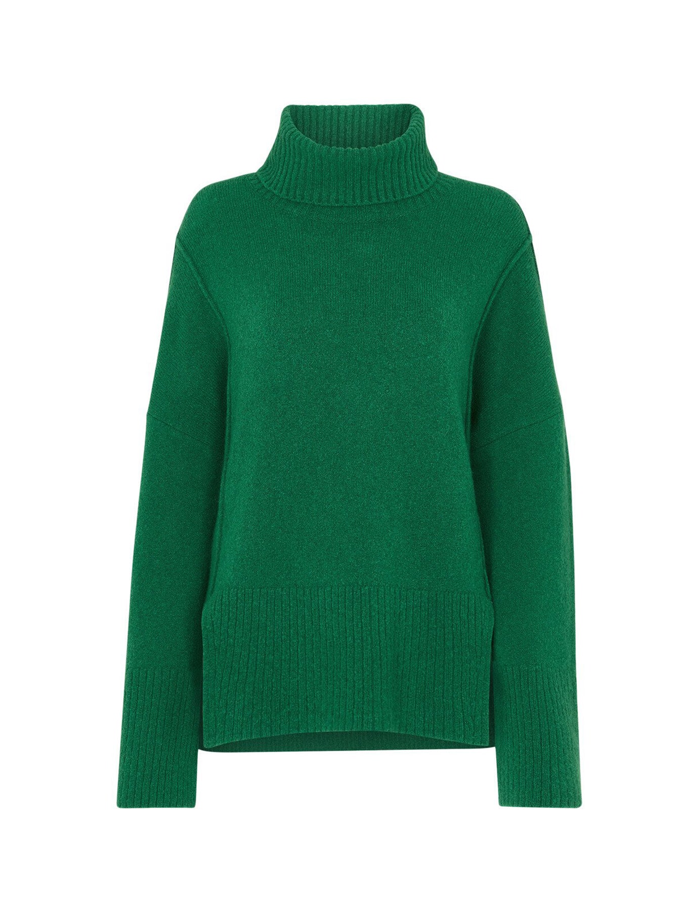 Wool Mix Roll Neck Knit