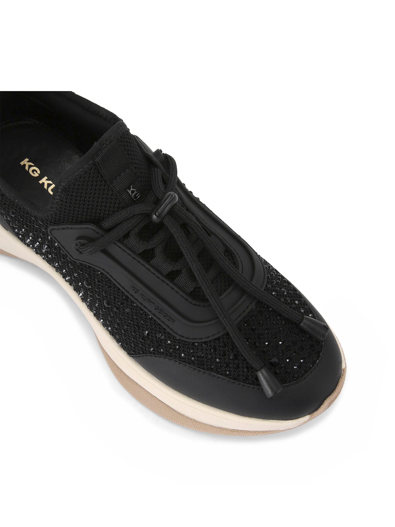 Kelsie Knit Gem Embellished Trainers