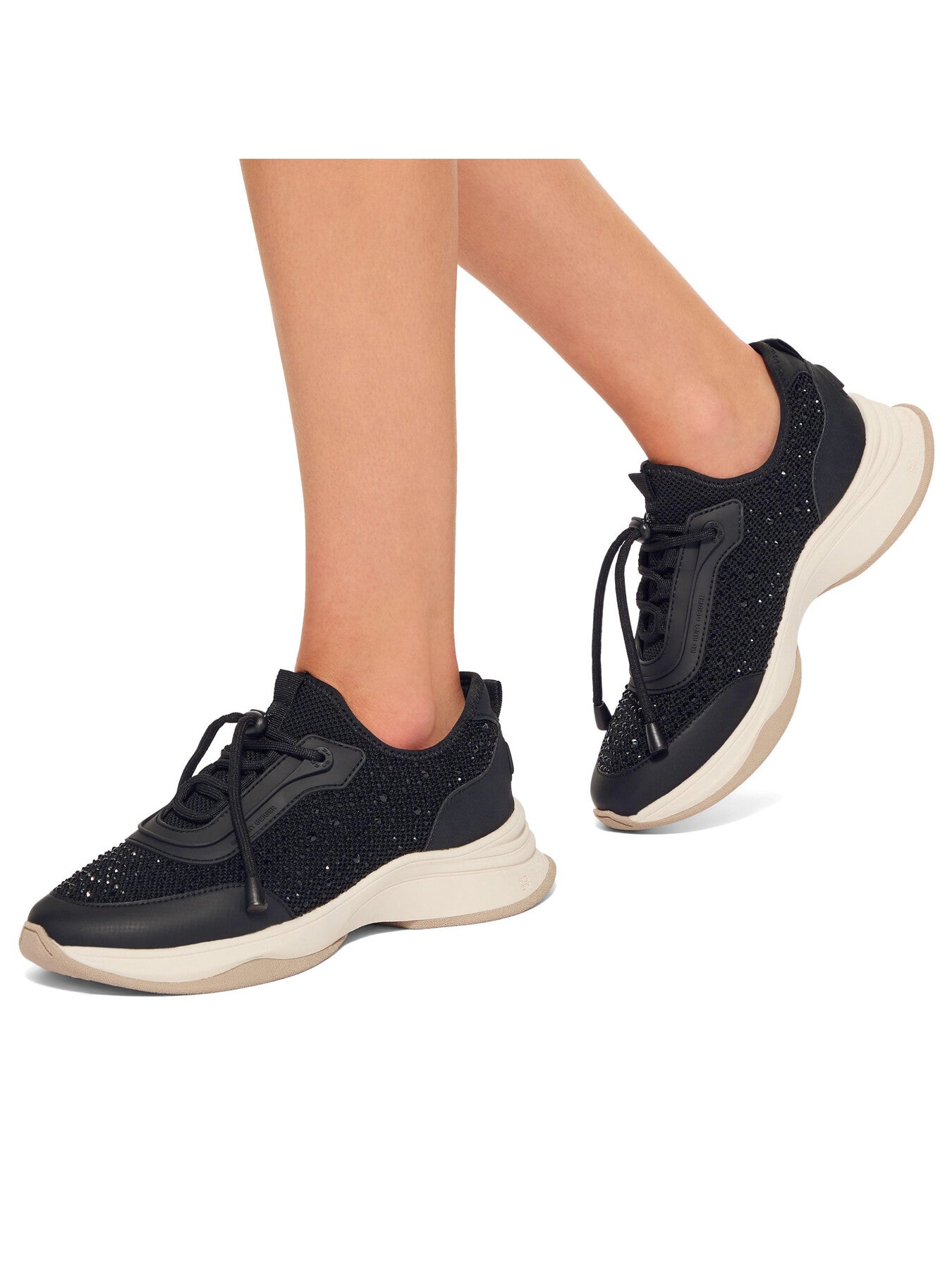 Kelsie Knit Gem Embellished Trainers