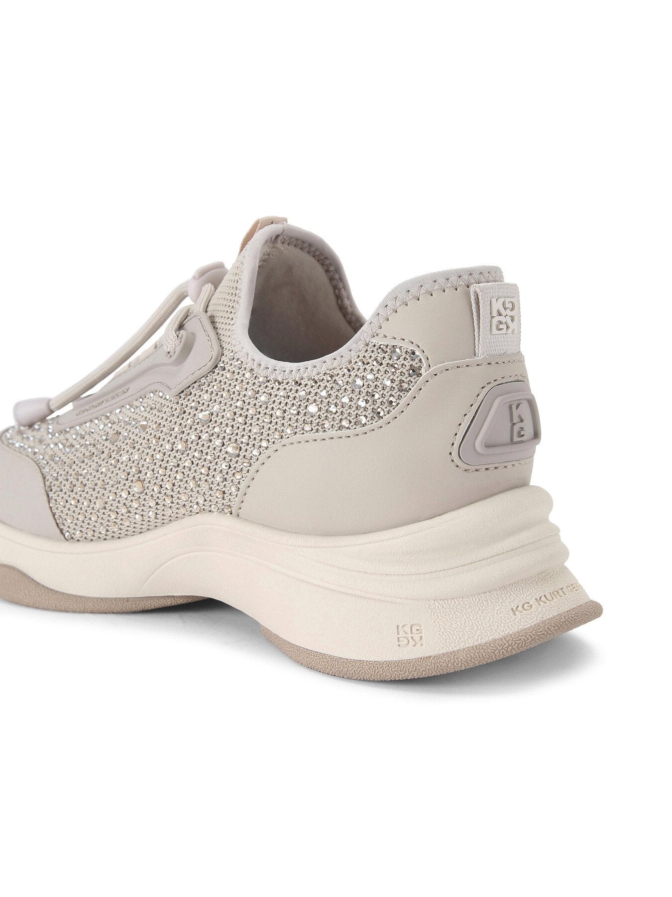 Kelsie Knit Gem Embellished Trainers