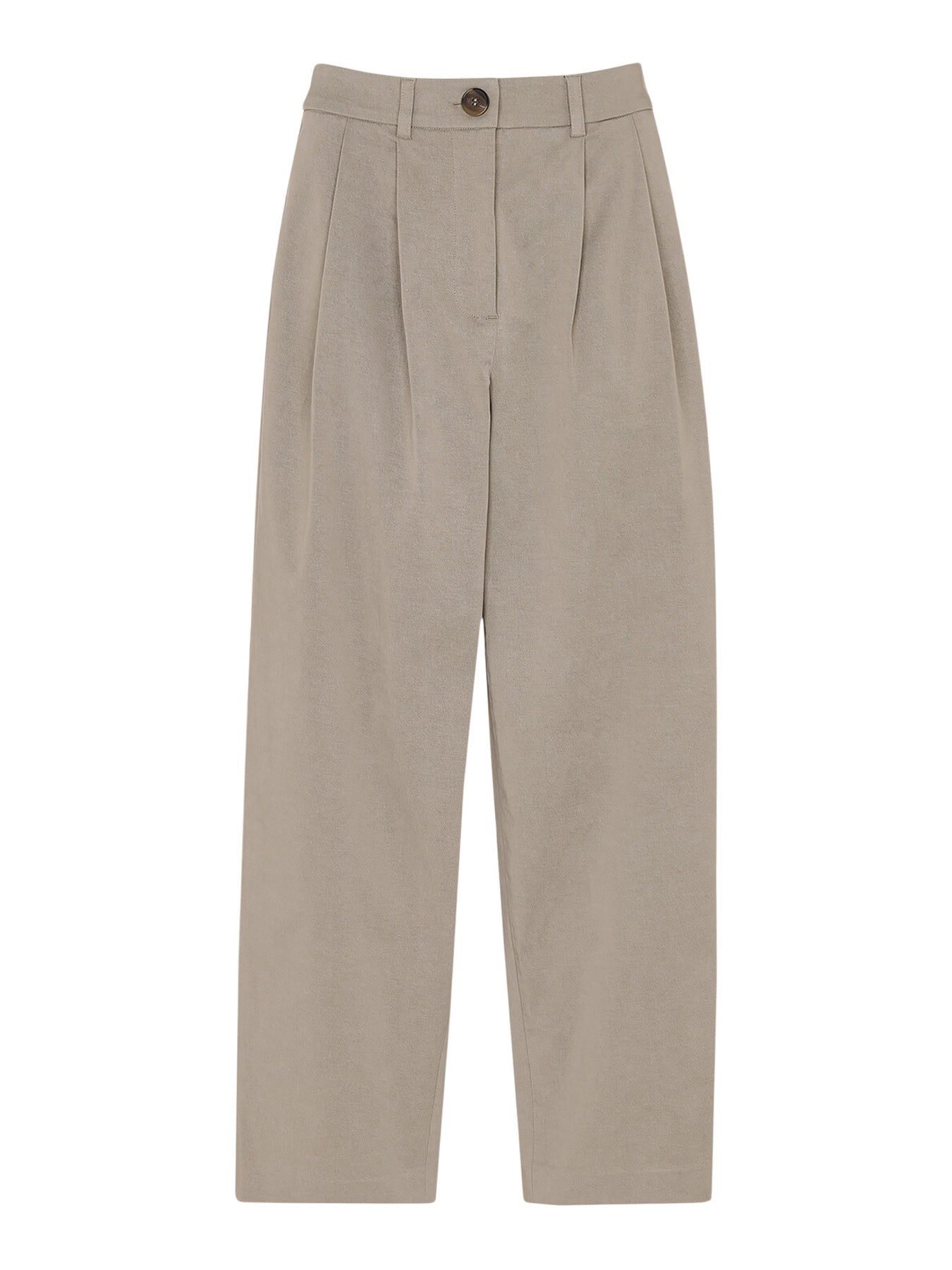 Taupe Bethany Barrel Leg Trouser