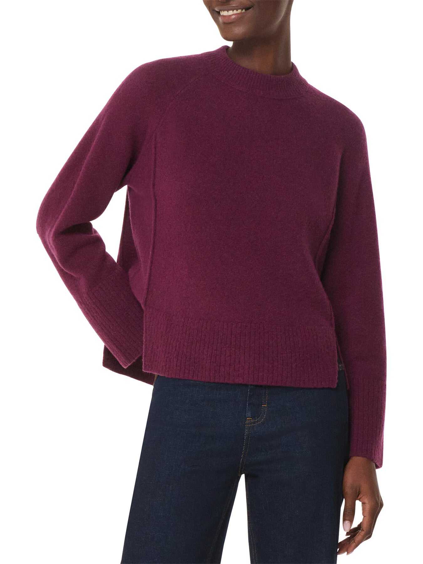 Wool Mix Side Split Knit
