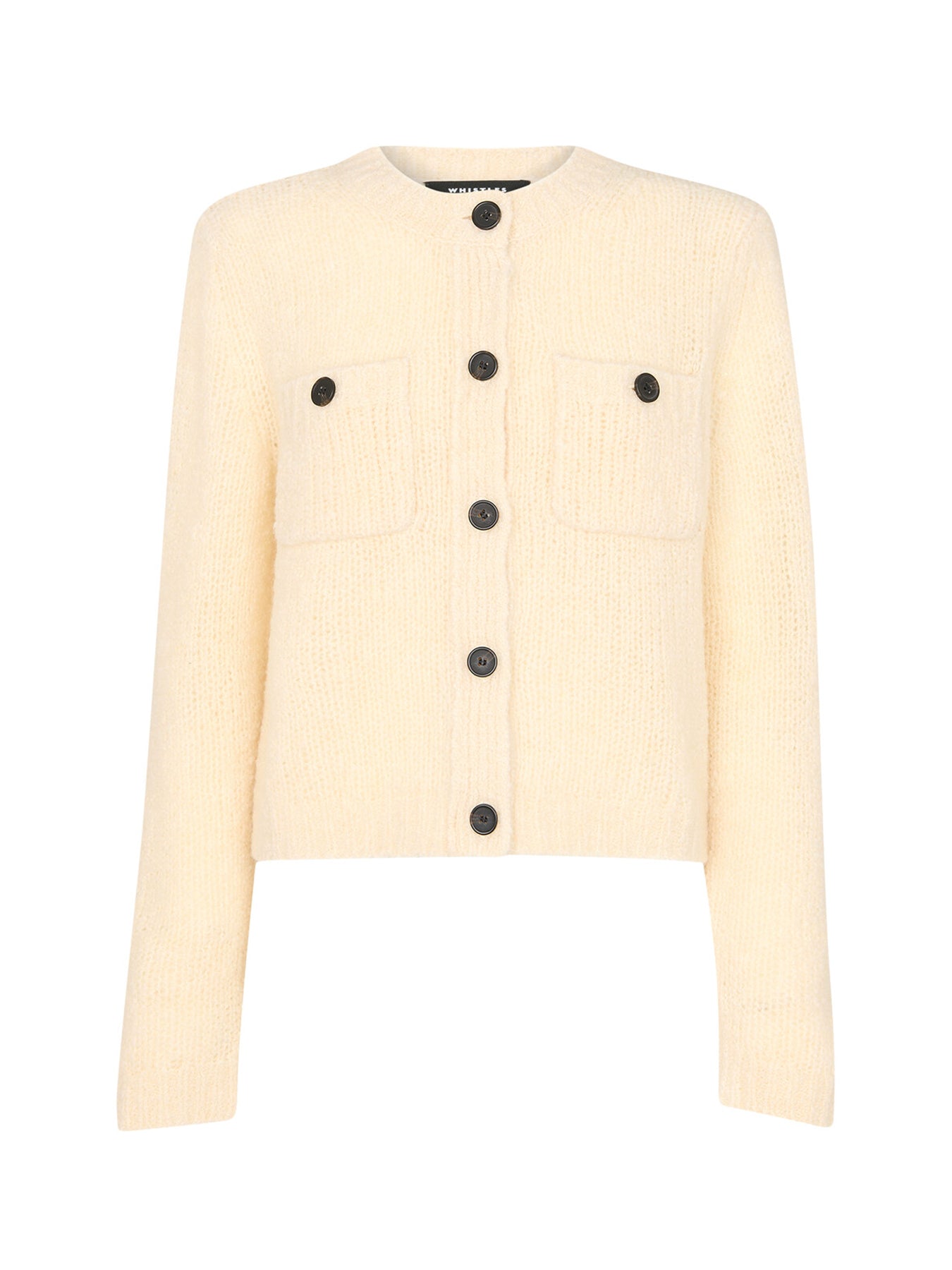 Wool Mix Textured Cardigan