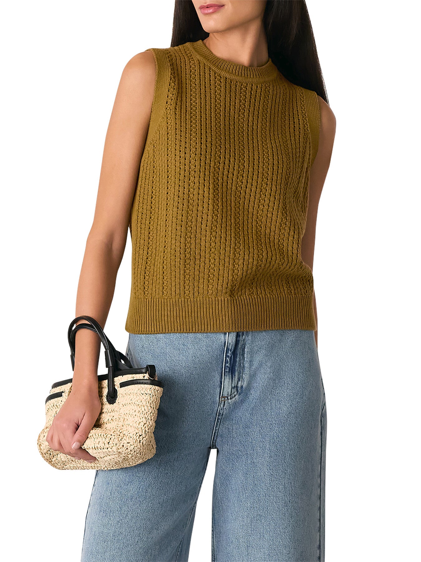 Pointelle Knitted Tank